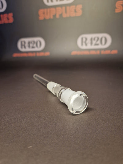 Glazen downstem - 14 mm - 90 mm lang