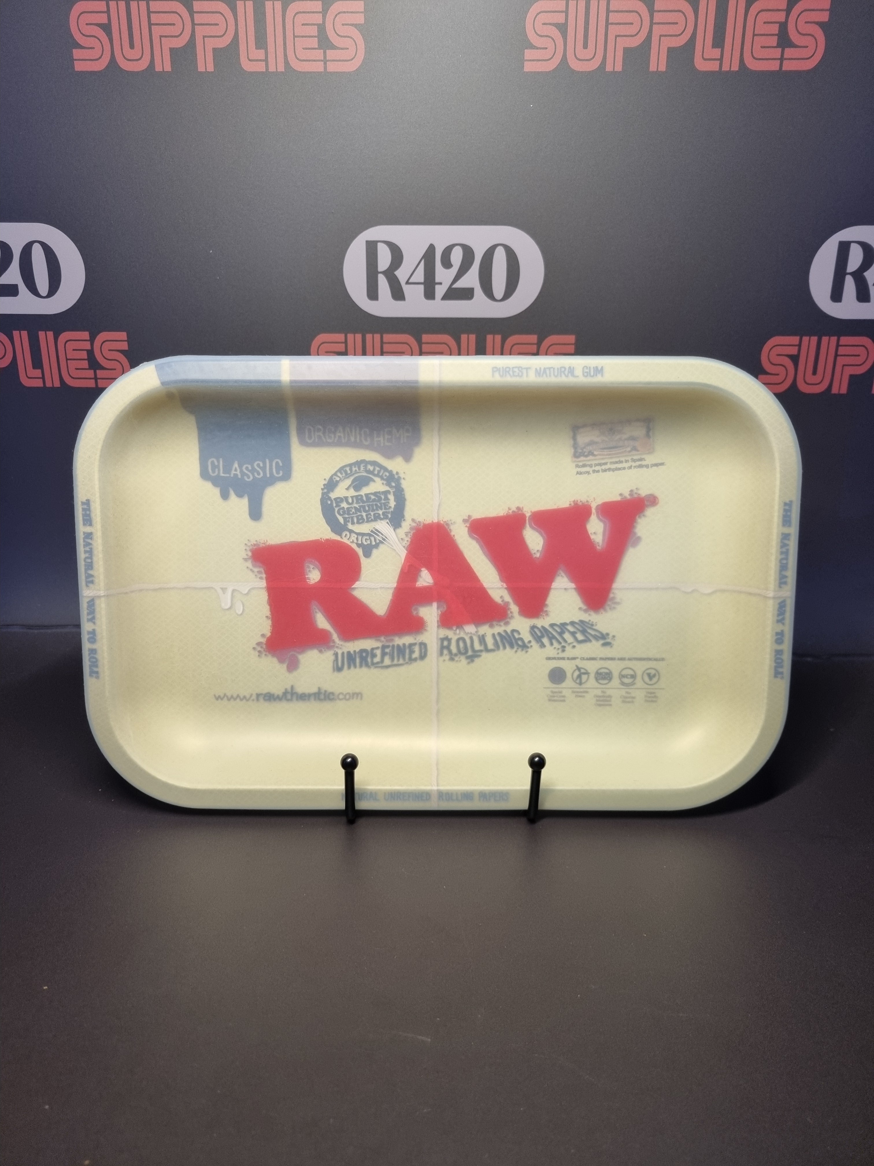 RAW Metal Dab Rolling Tray - Silicon Cover - Small