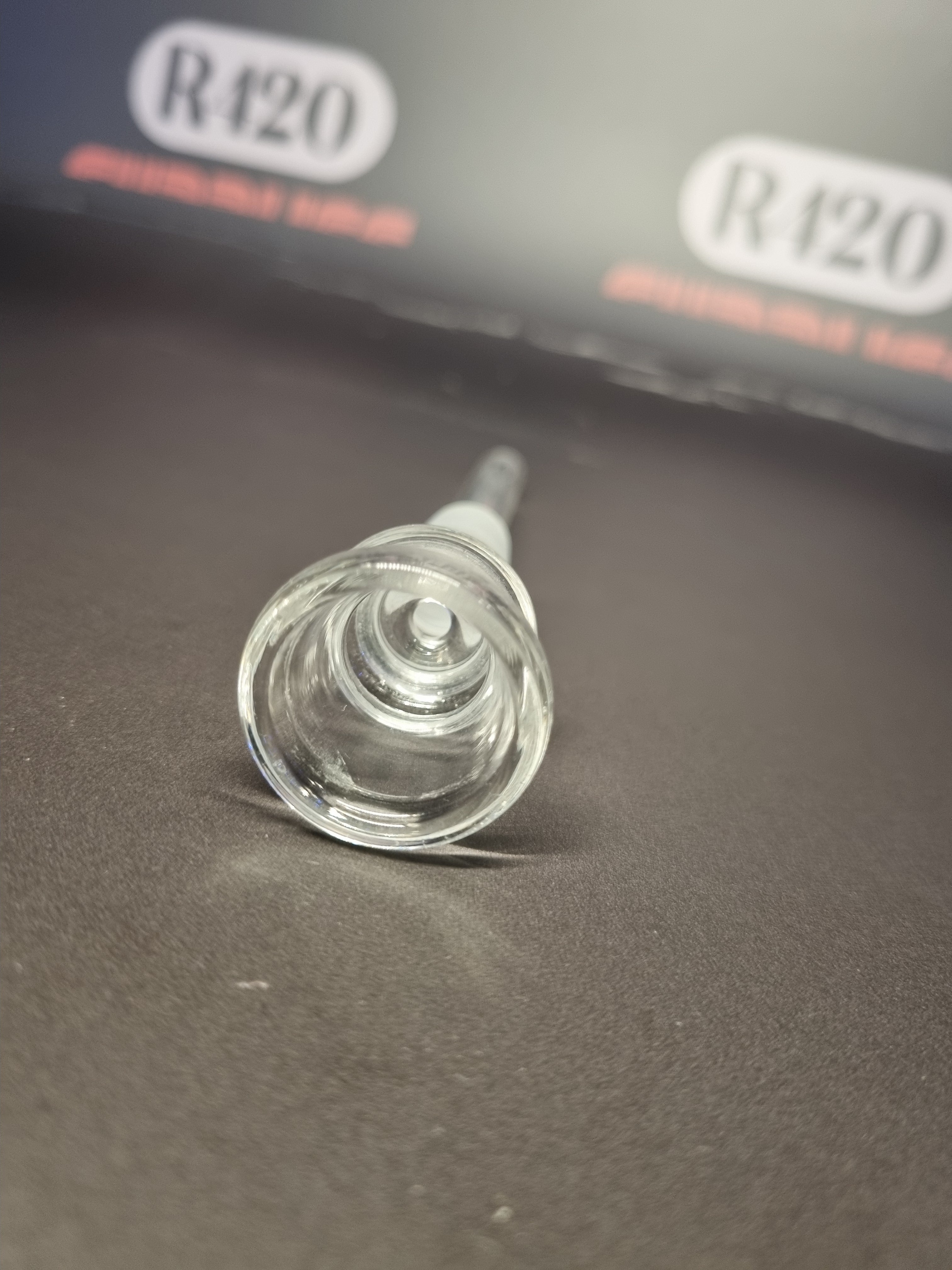 Glass Downstem with Bowl - 14mm - 70mm long