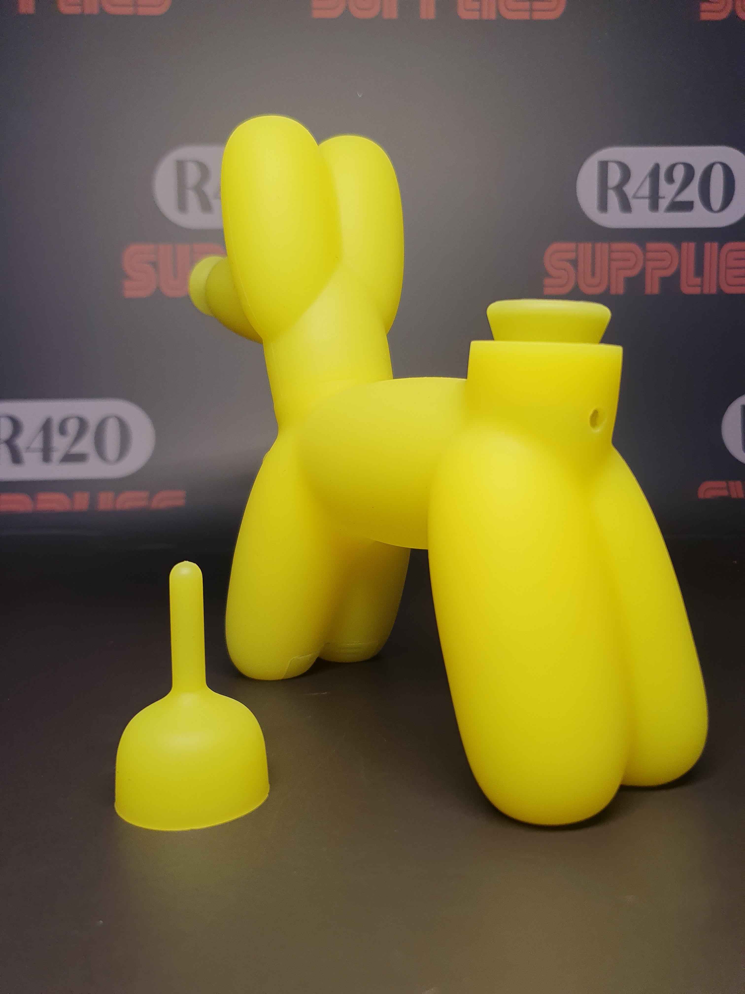 PieceMaker "K9" Silicone Water Pipe - Yellow