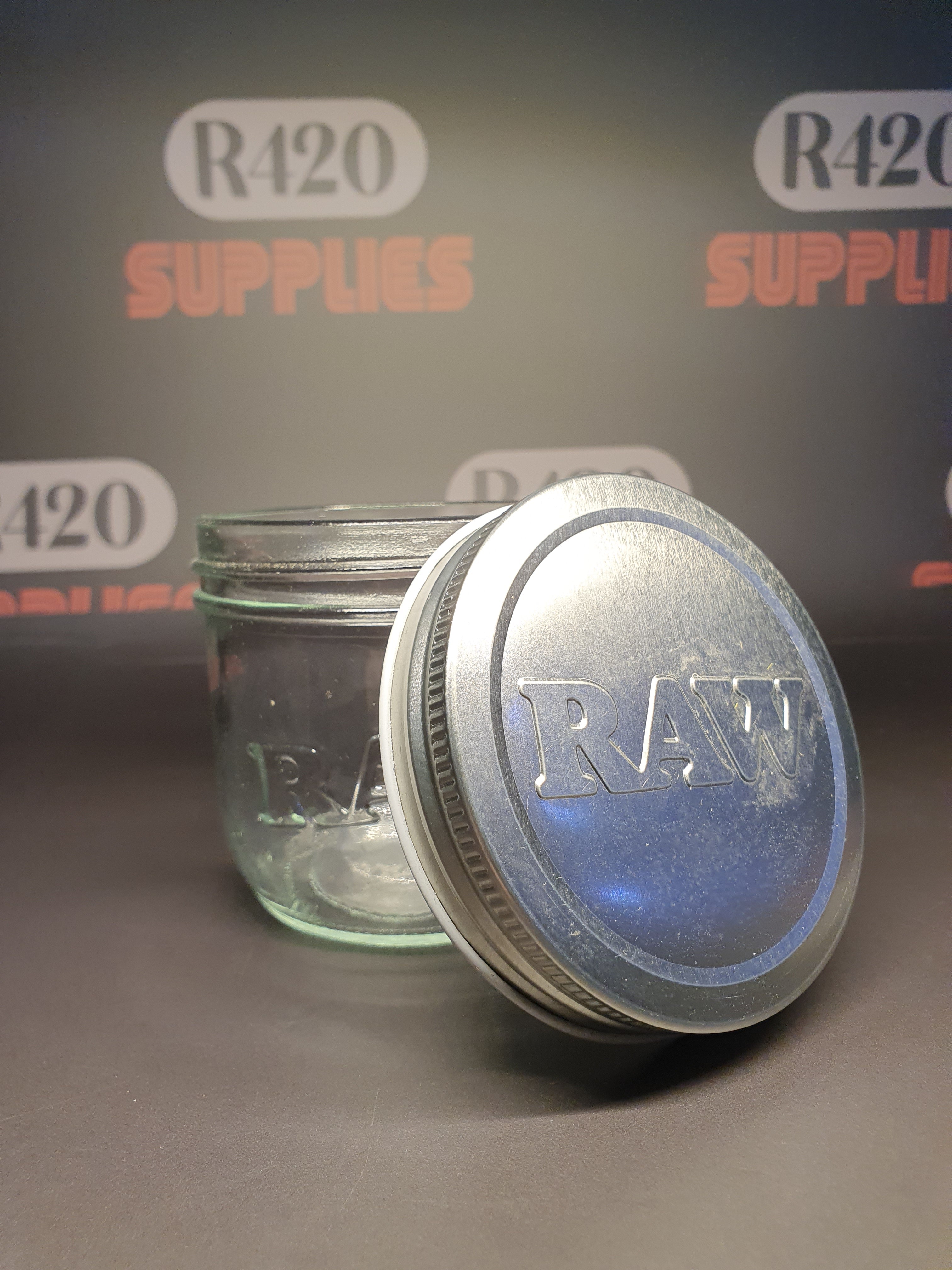 RAW Smell Proof Cosy and Mason Jar - Medium 10oz