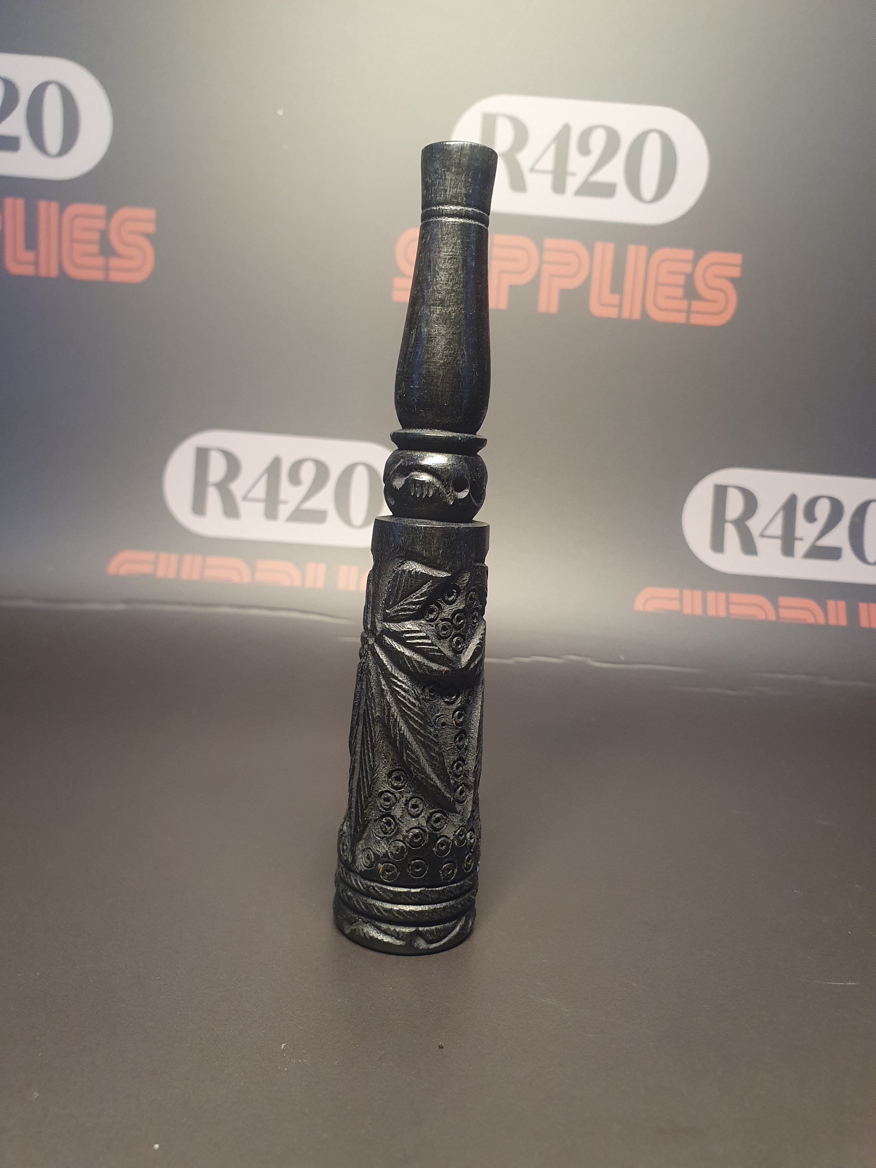 Handcarved Wooden Chillum Pipe 15cm