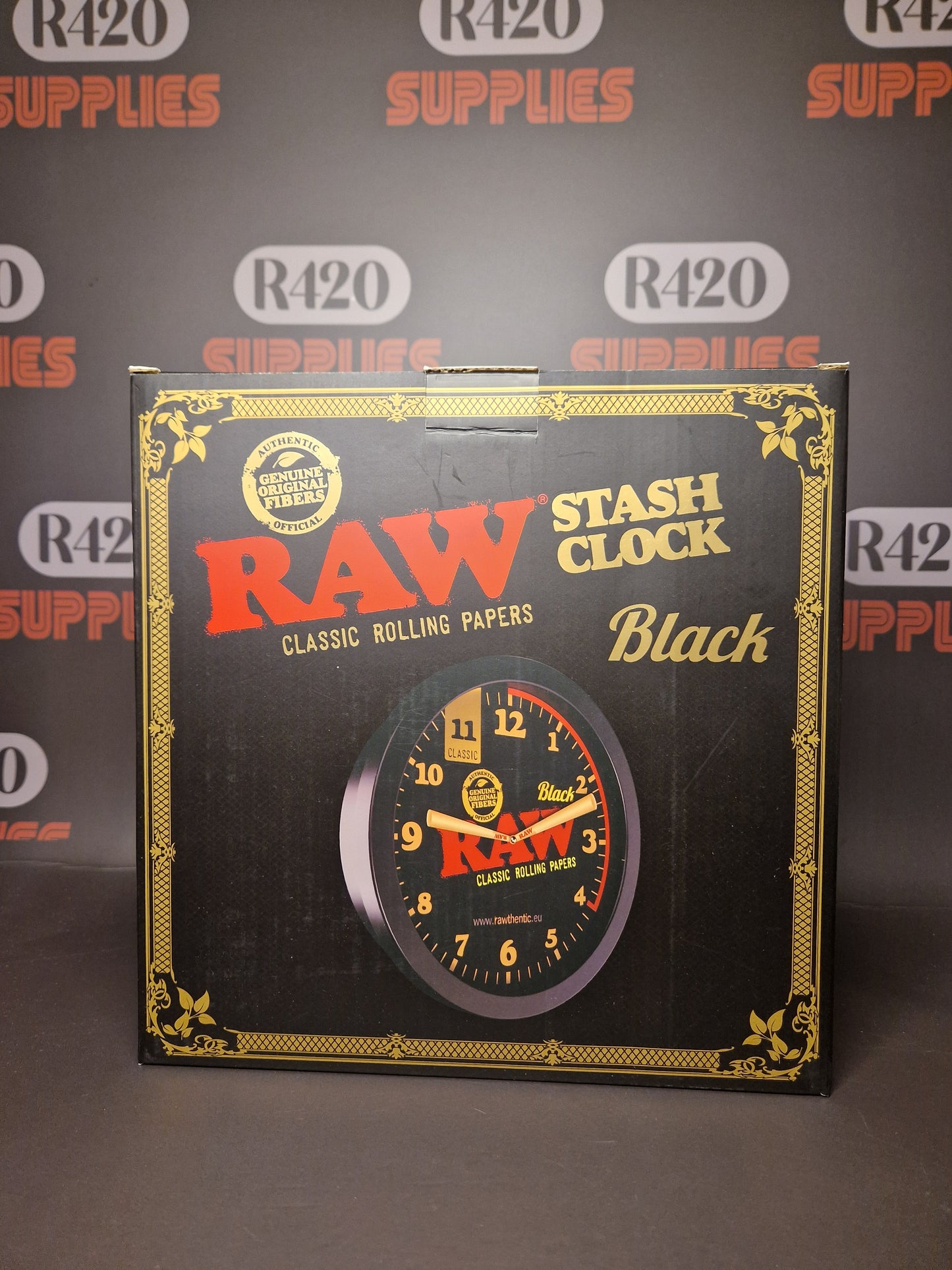 RAW Black Stash Clock