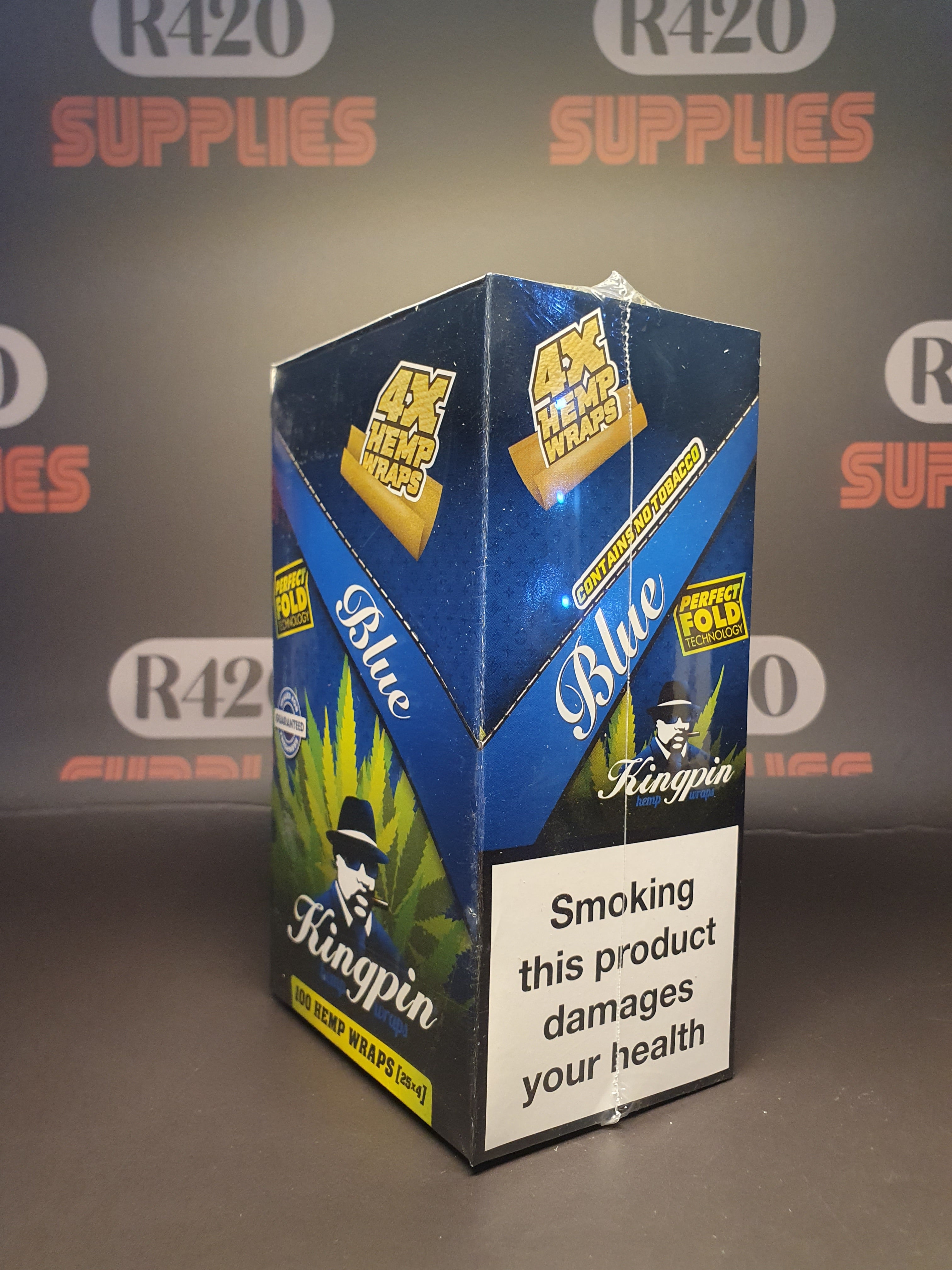 Kingpin Hemp Wraps - 4 Pack - Blue