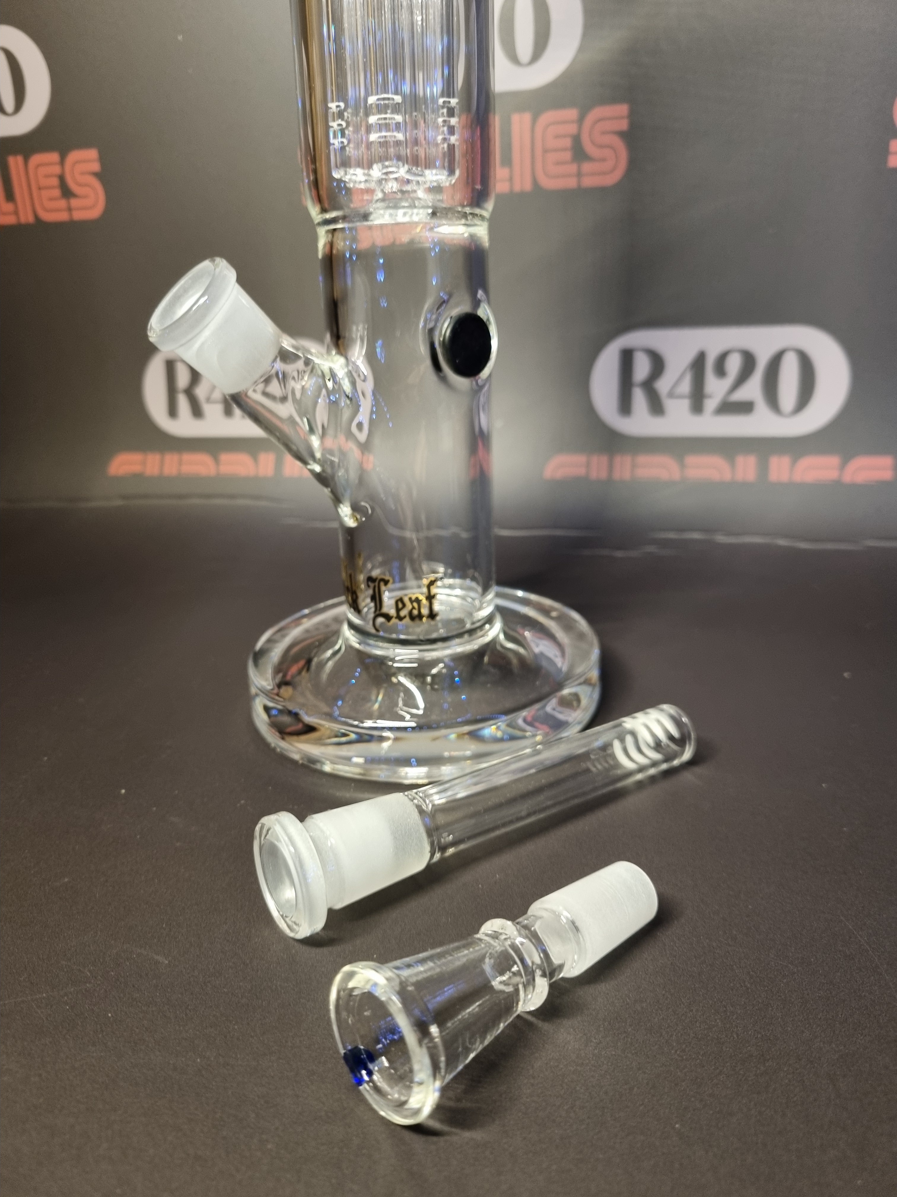 Black Leaf - Ice Bong - H380mm (Clear)