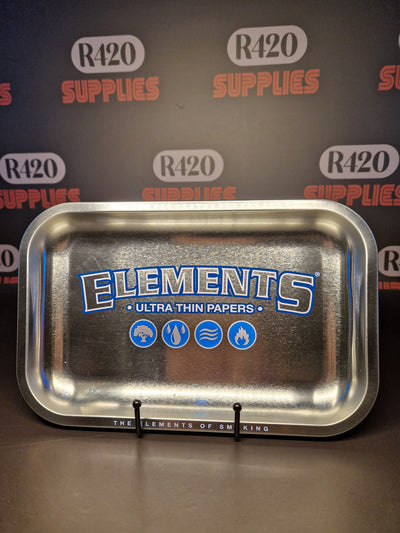 Elements Metal Rolling Tray - Silver