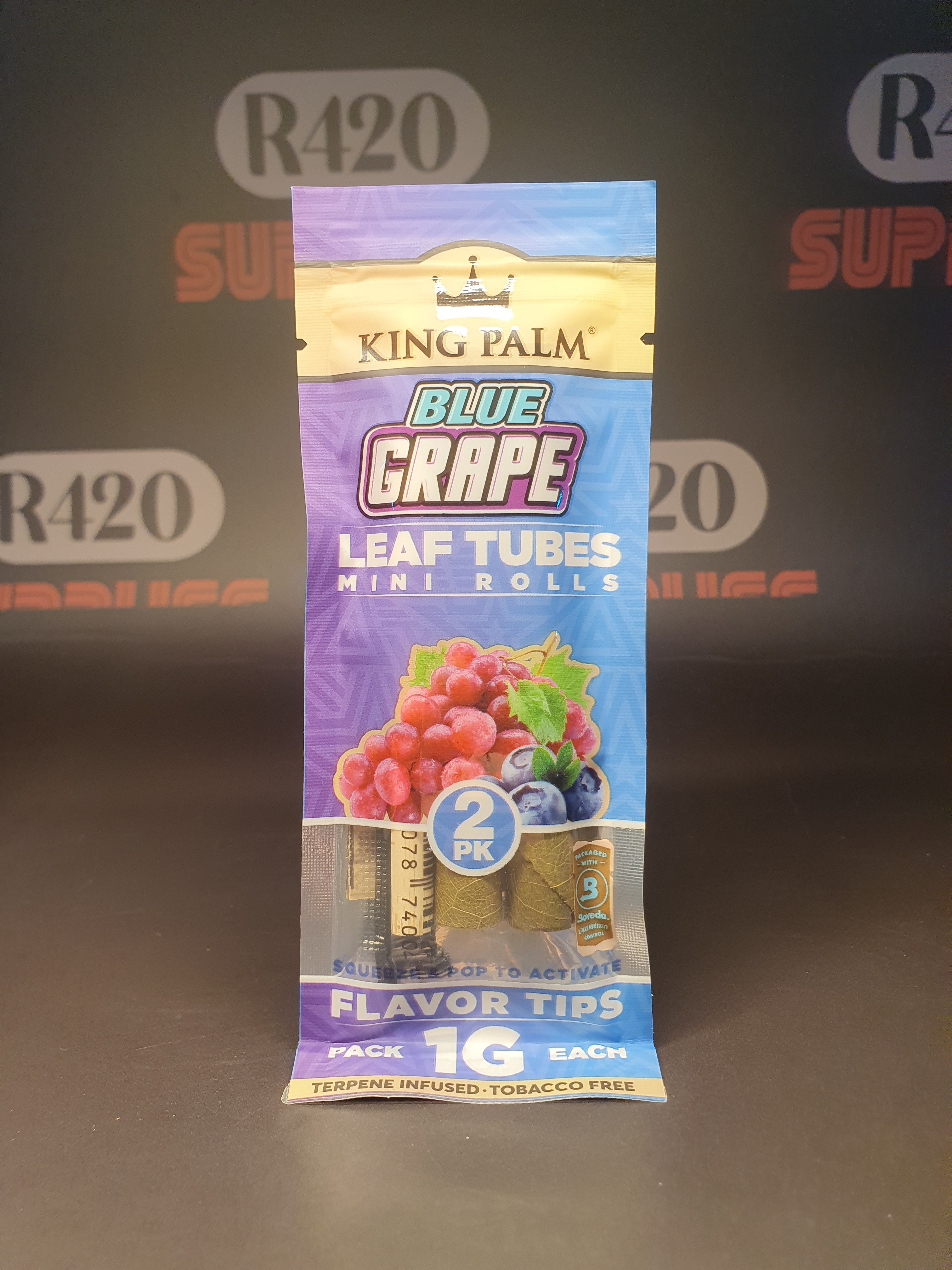 King Palm Mini Rolls - 2 Pack - Blue Grape