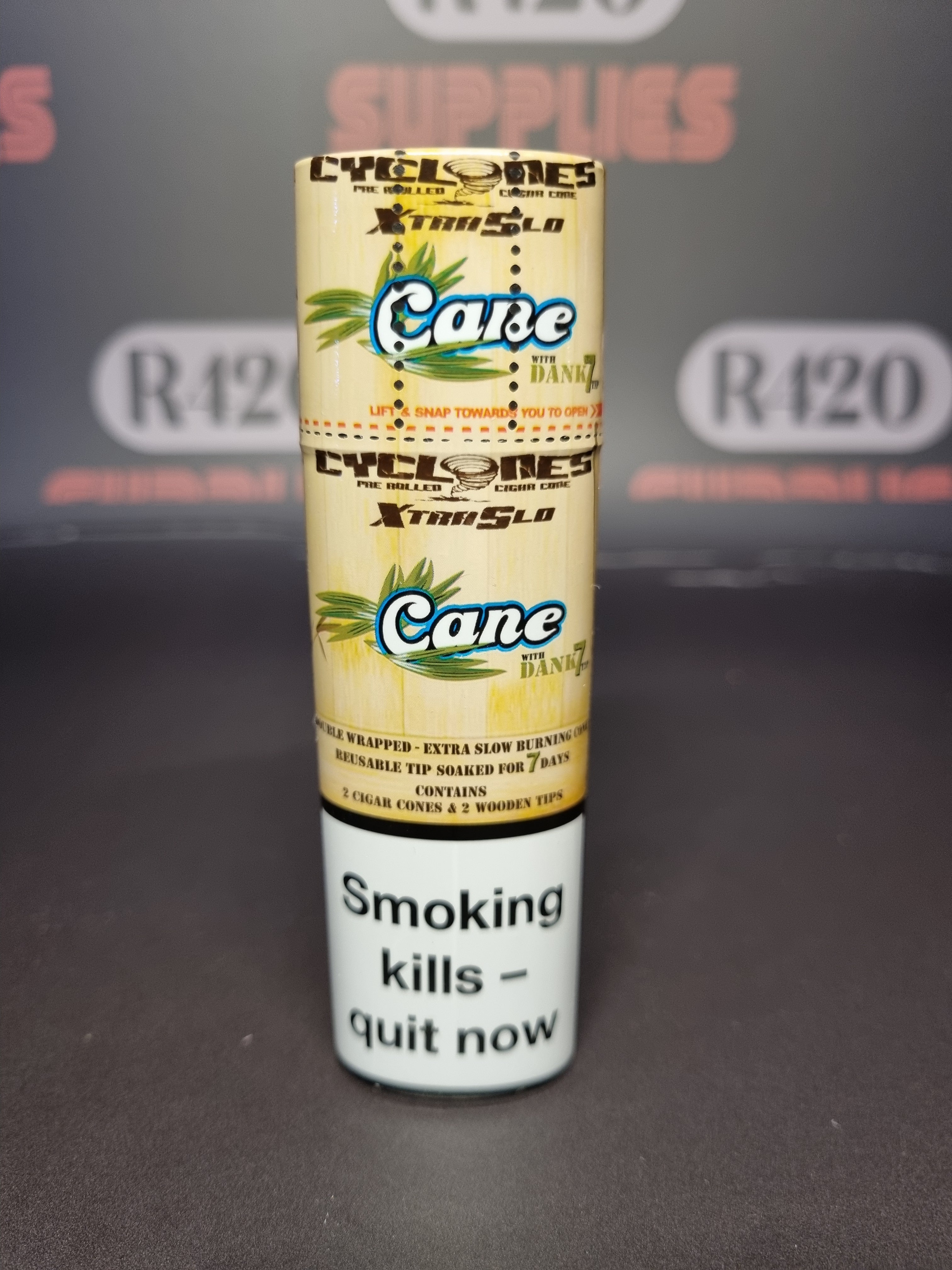 Cyclones Hemp Cones - Slow Burning - 2 Pack - Cane,