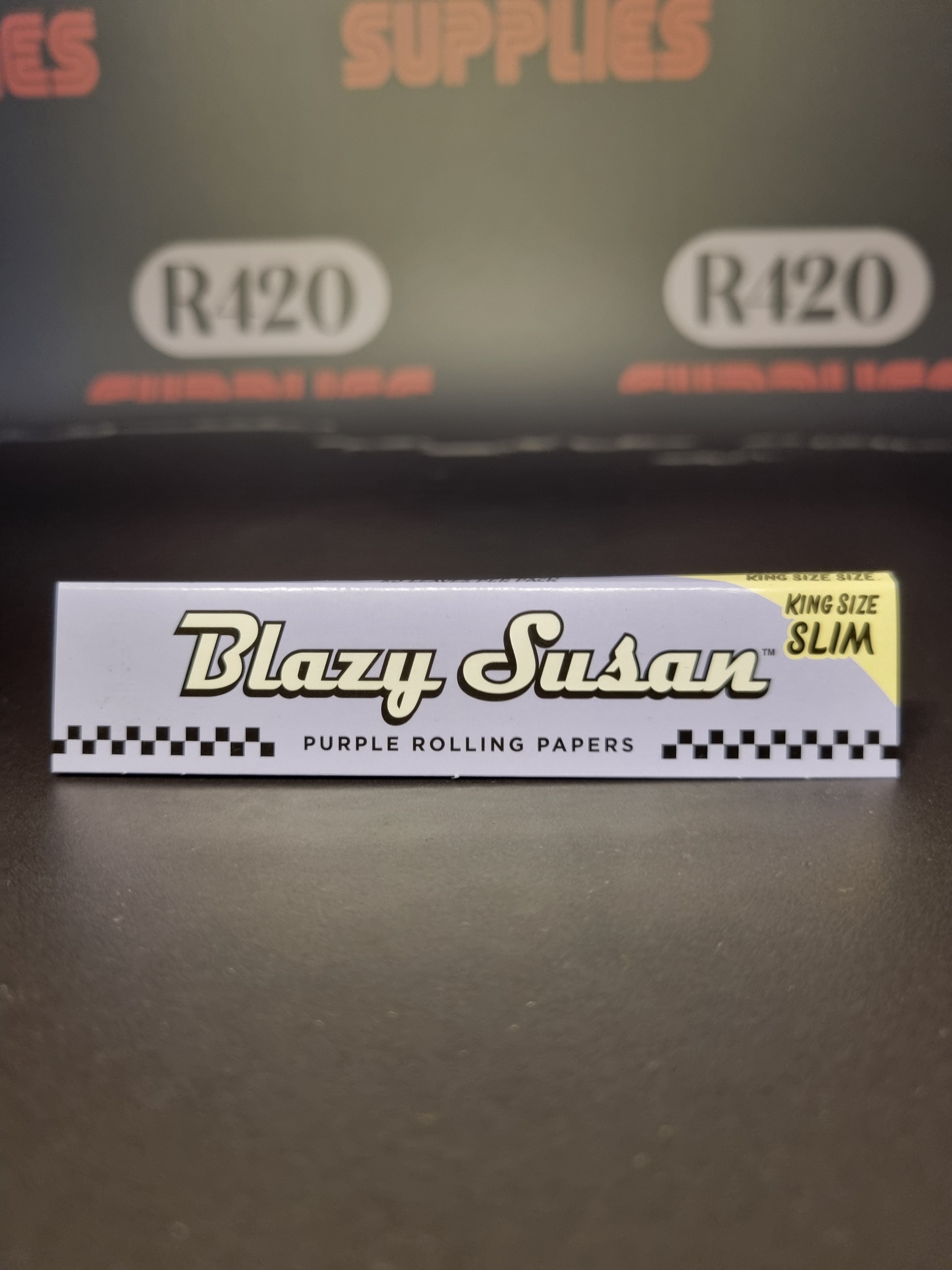 Blazy Susan Kingsize Slim Rolling Papers - Purple