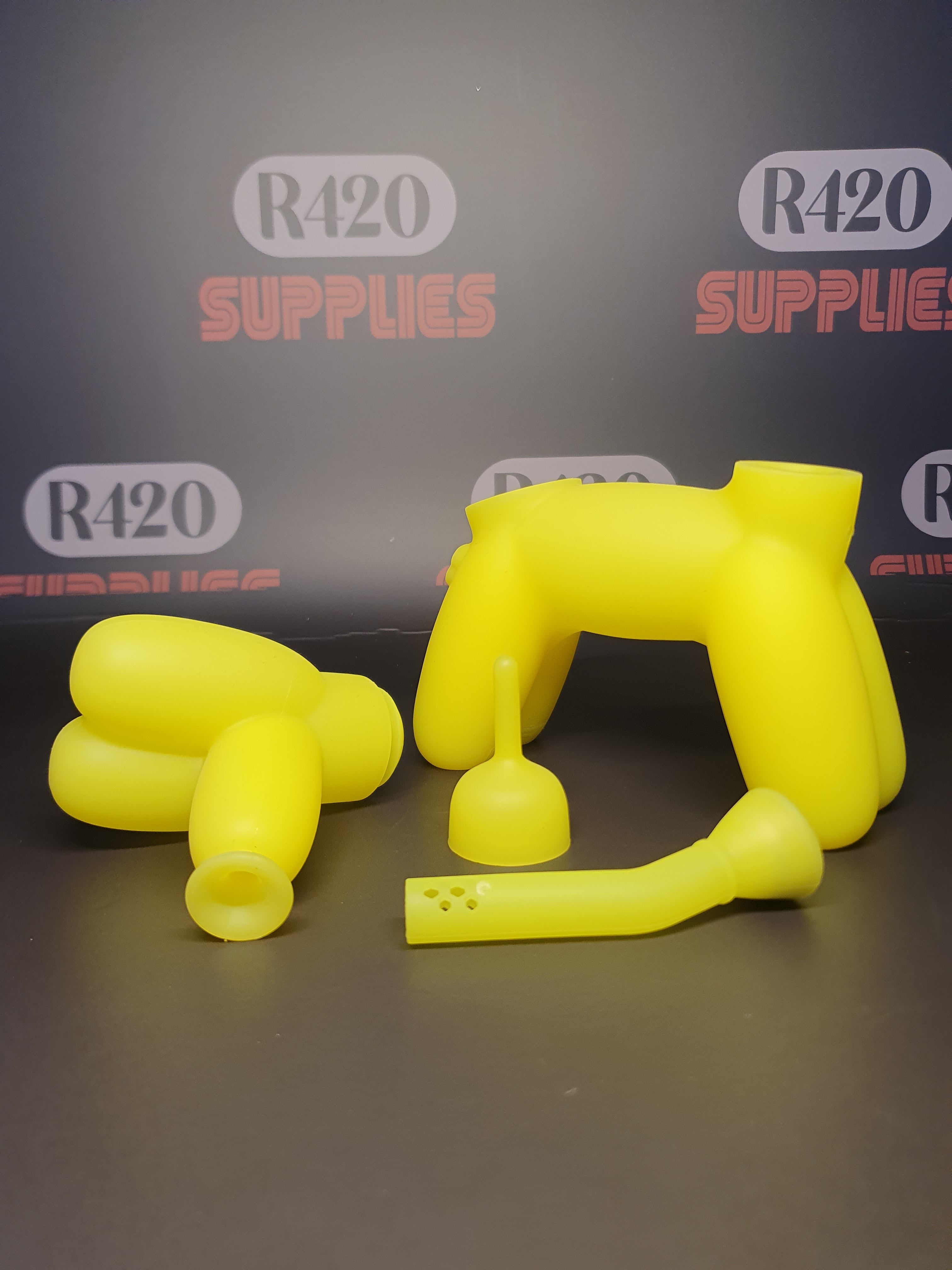PieceMaker "K9" Silicone Water Pipe - Yellow
