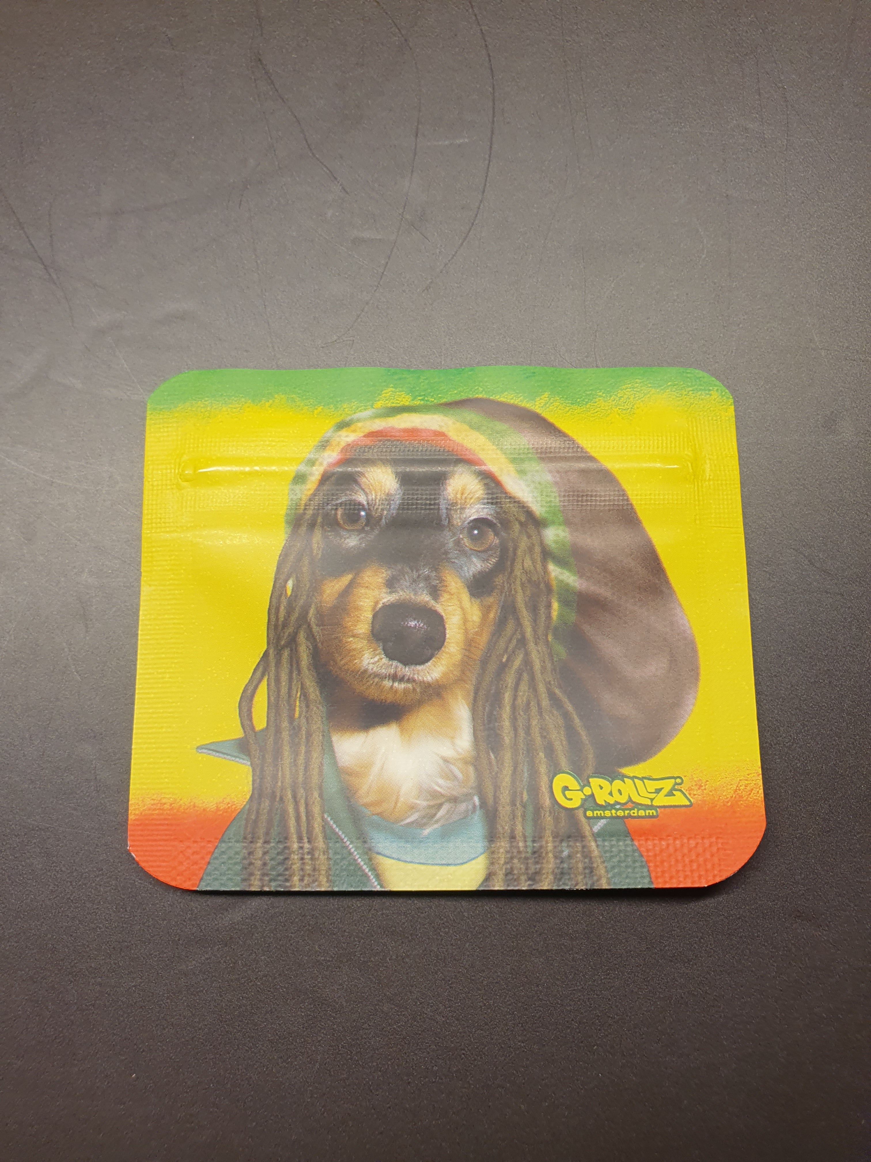 Mylar Smellproof Bag - Reggae Dog -60x70mm - 50 Bags
