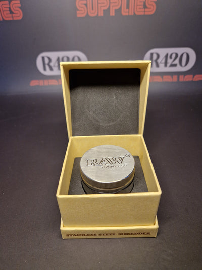 RAW Stainless Steel Grinder – With Magnet & Sifter - 50mm