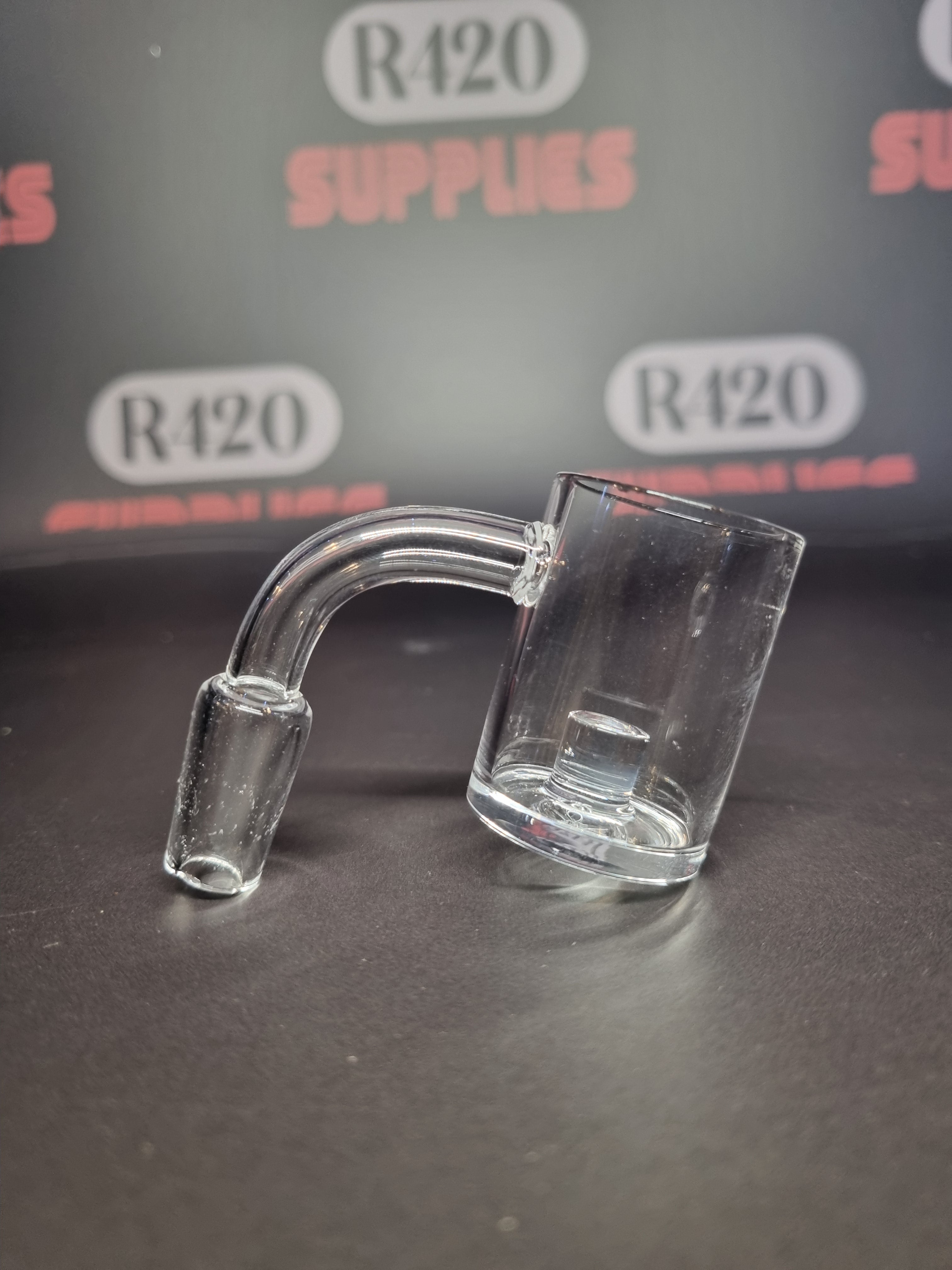 XL Quartz Banger - 14mm / 90° Male Fitting + Carb Cap (Boxed)