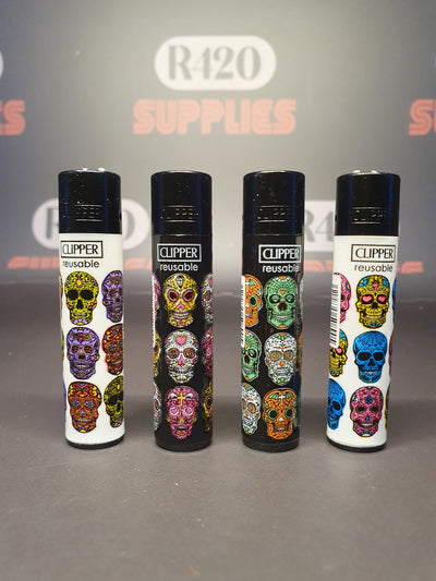 Clipper aansteker - Triple Skull