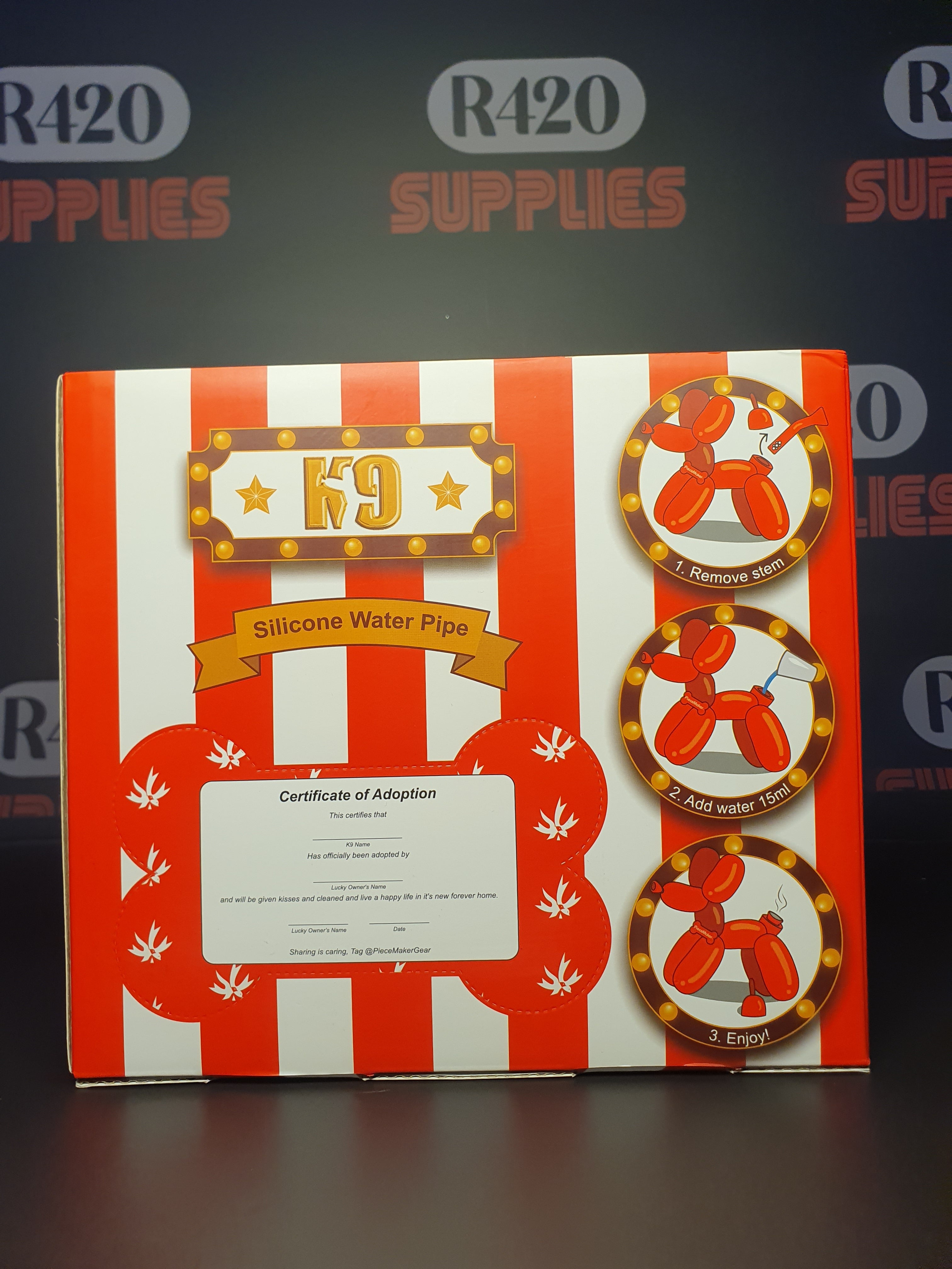 PieceMaker "K9" Silicone Water Pipe - Blue