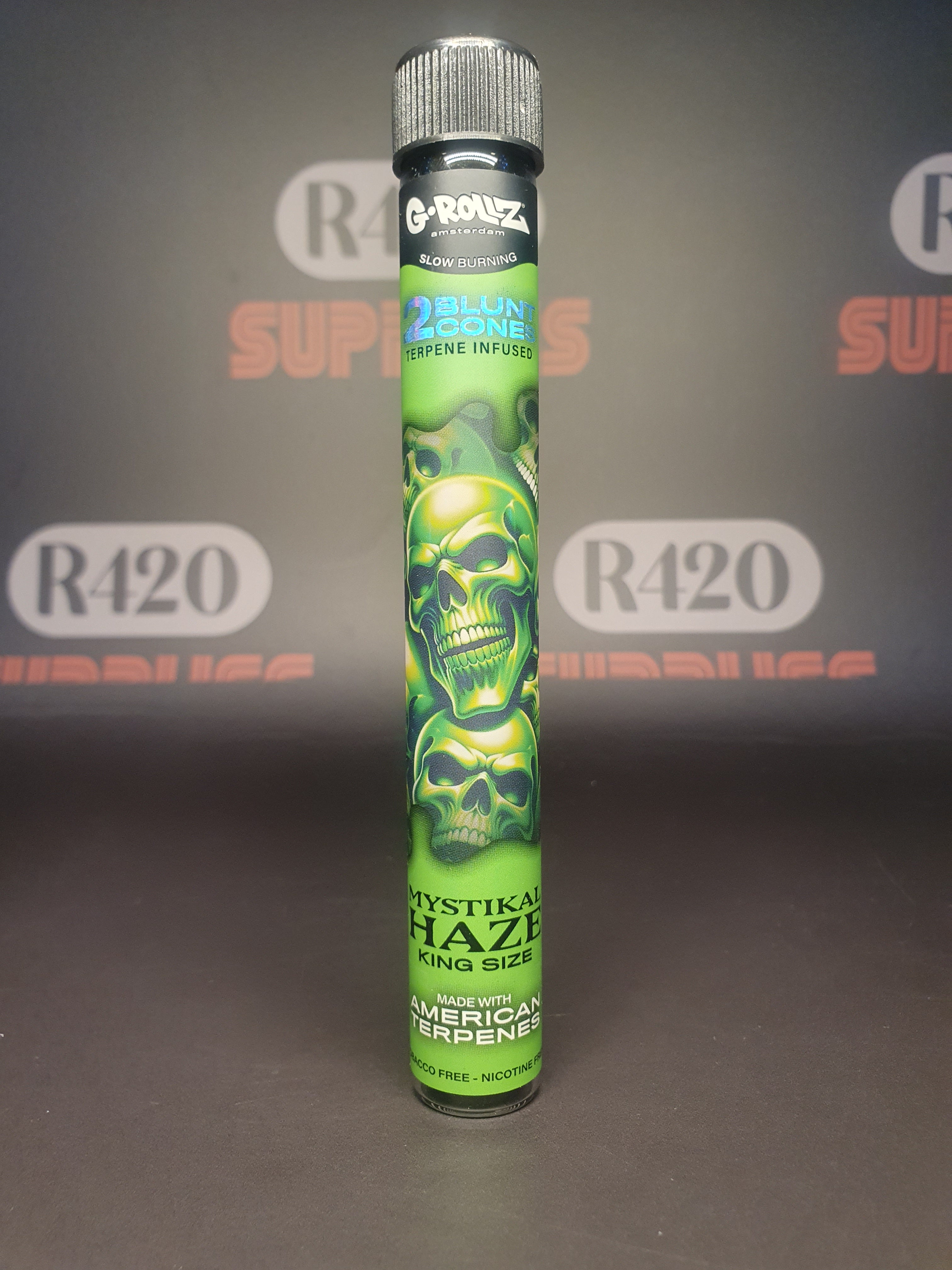 G-Rollz - Pre-Rolled Terpene Infused Blunt Cones - Mystikal Haze (2 Pack)