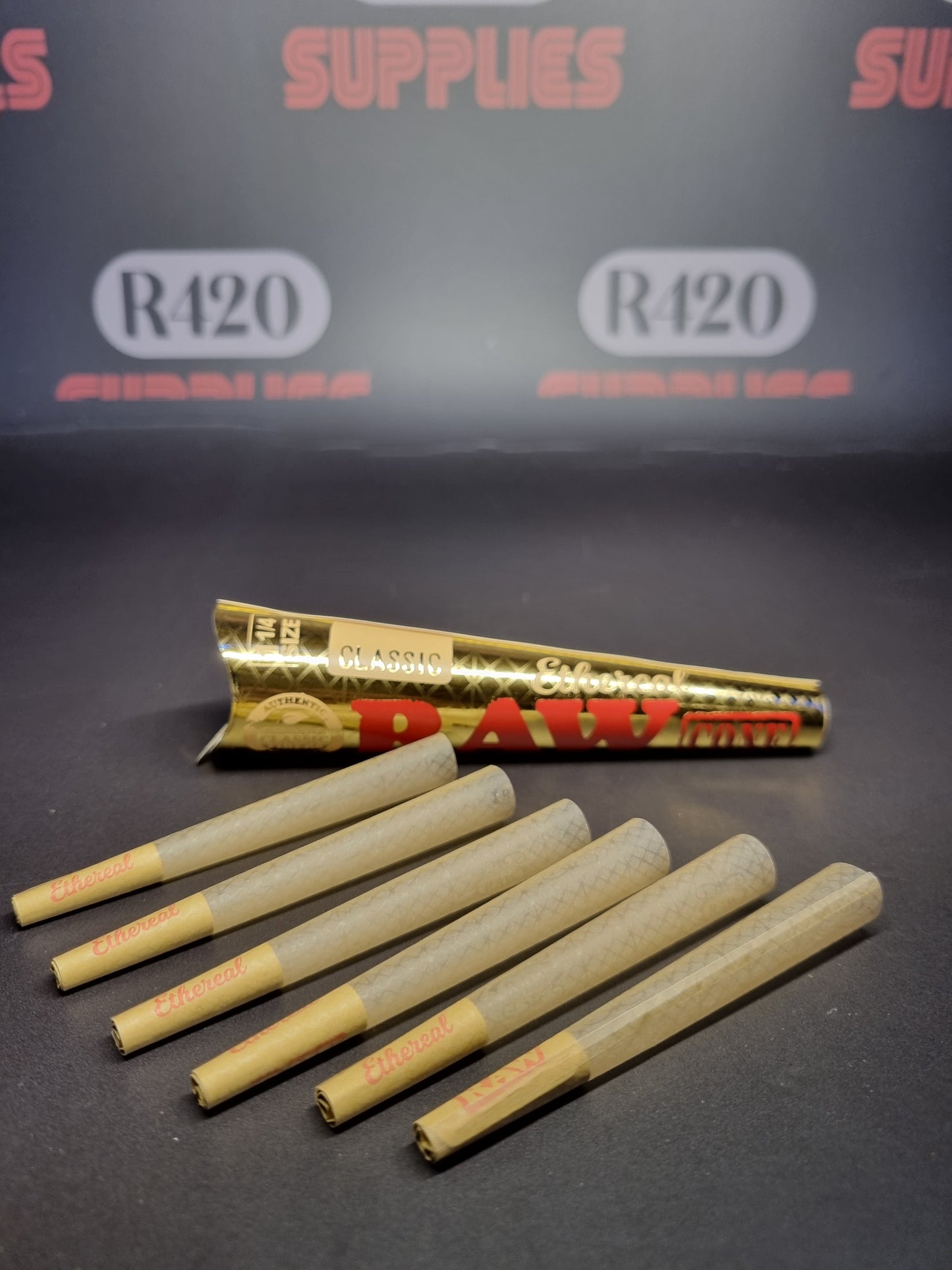 RAW Ethereal 1¼ Cones - 6 Pack