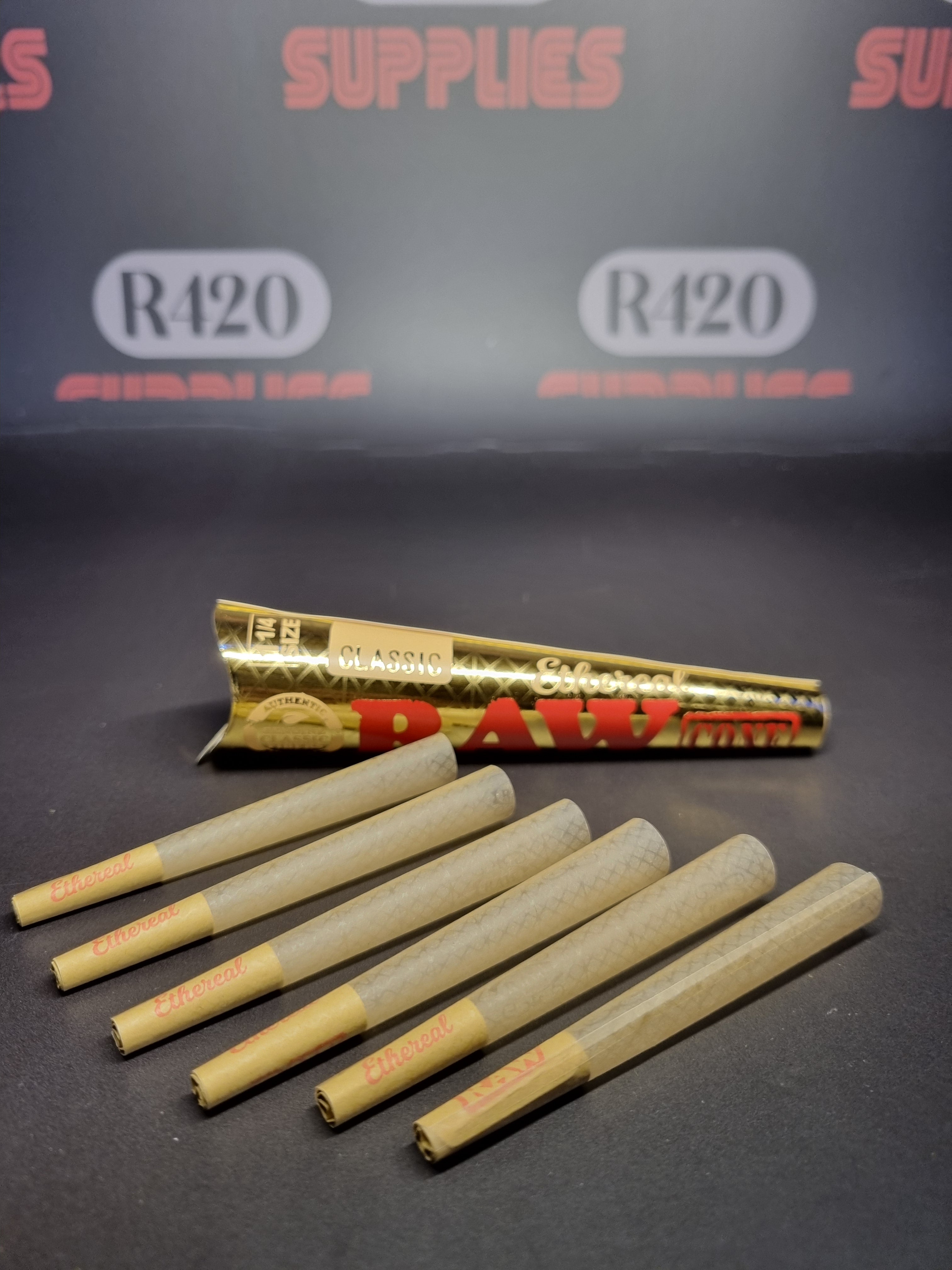 RAW Ethereal 1¼ Cones - 6 Pack