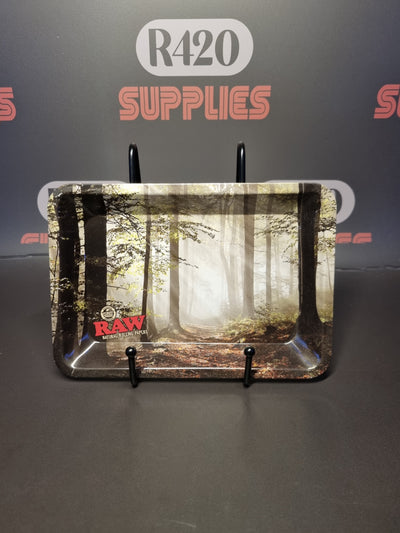 RAW Metal Rolling Tray - Smokey Forest - Mini