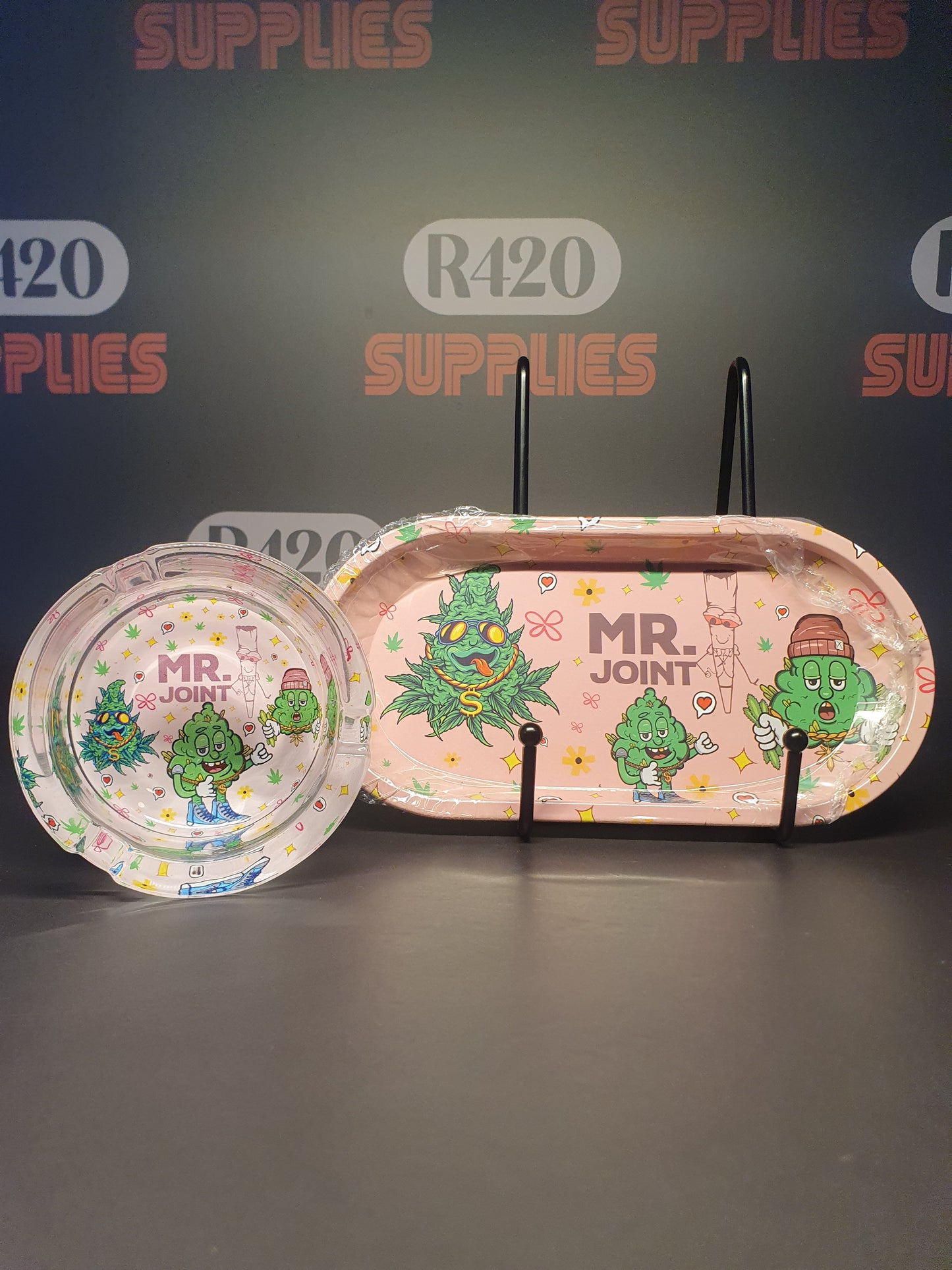 Pink 12 Piece Glass Bong Giftset