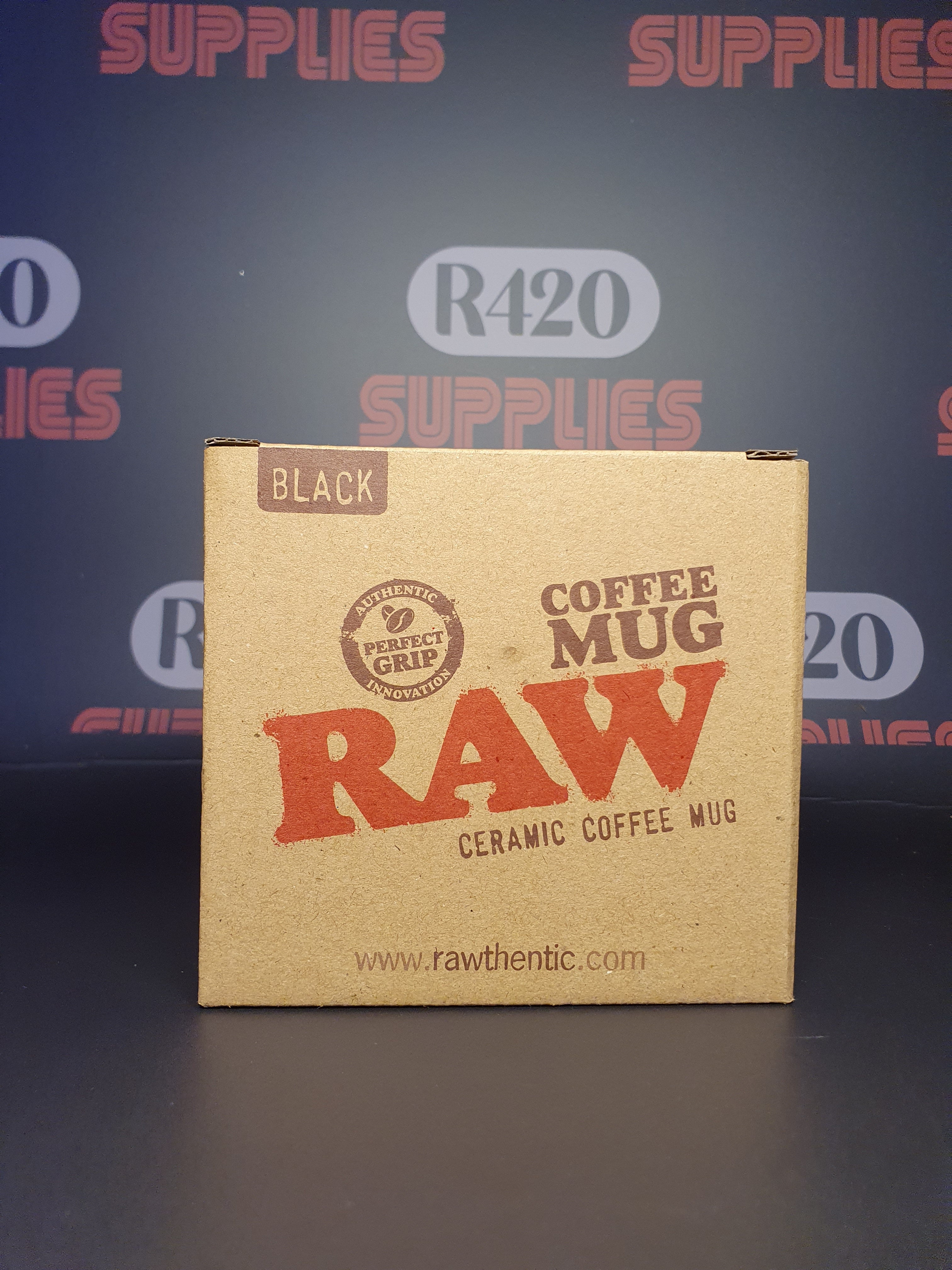 RAW Black Ceramic Coffee Mug