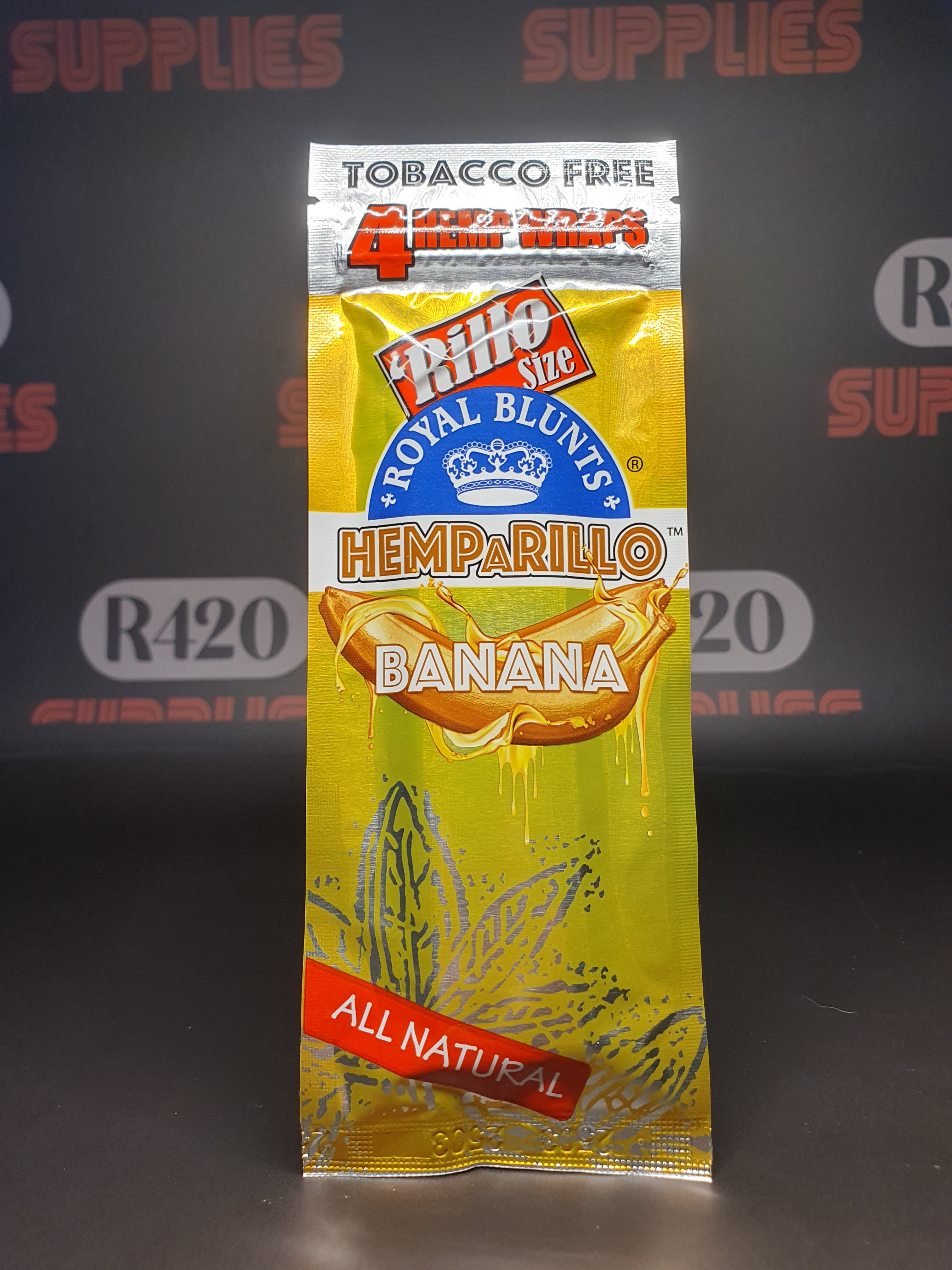 Hemparillo 4 Pack Hemp Blunts - Banana