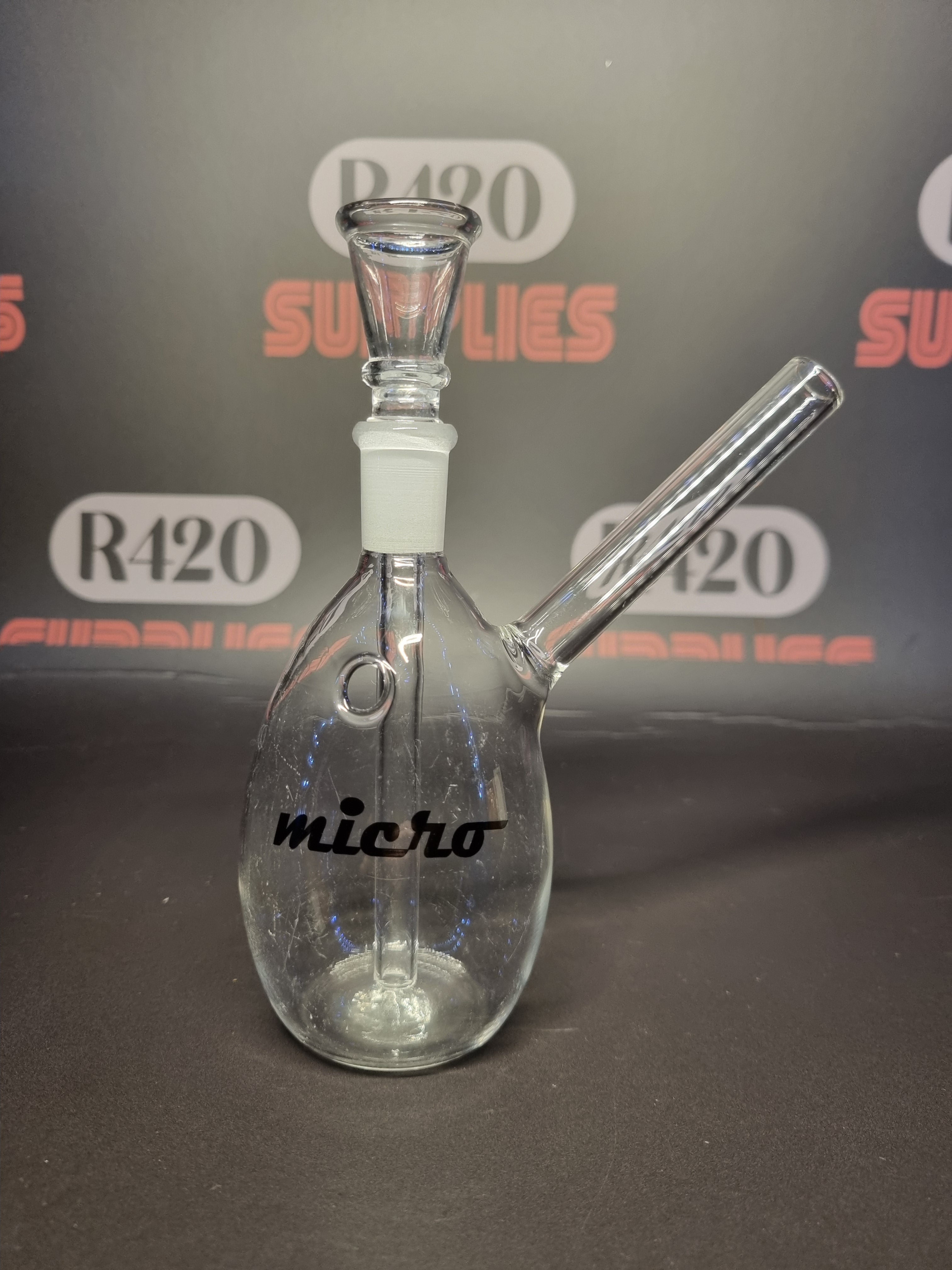 Micro Glass Bong - H: 14cm