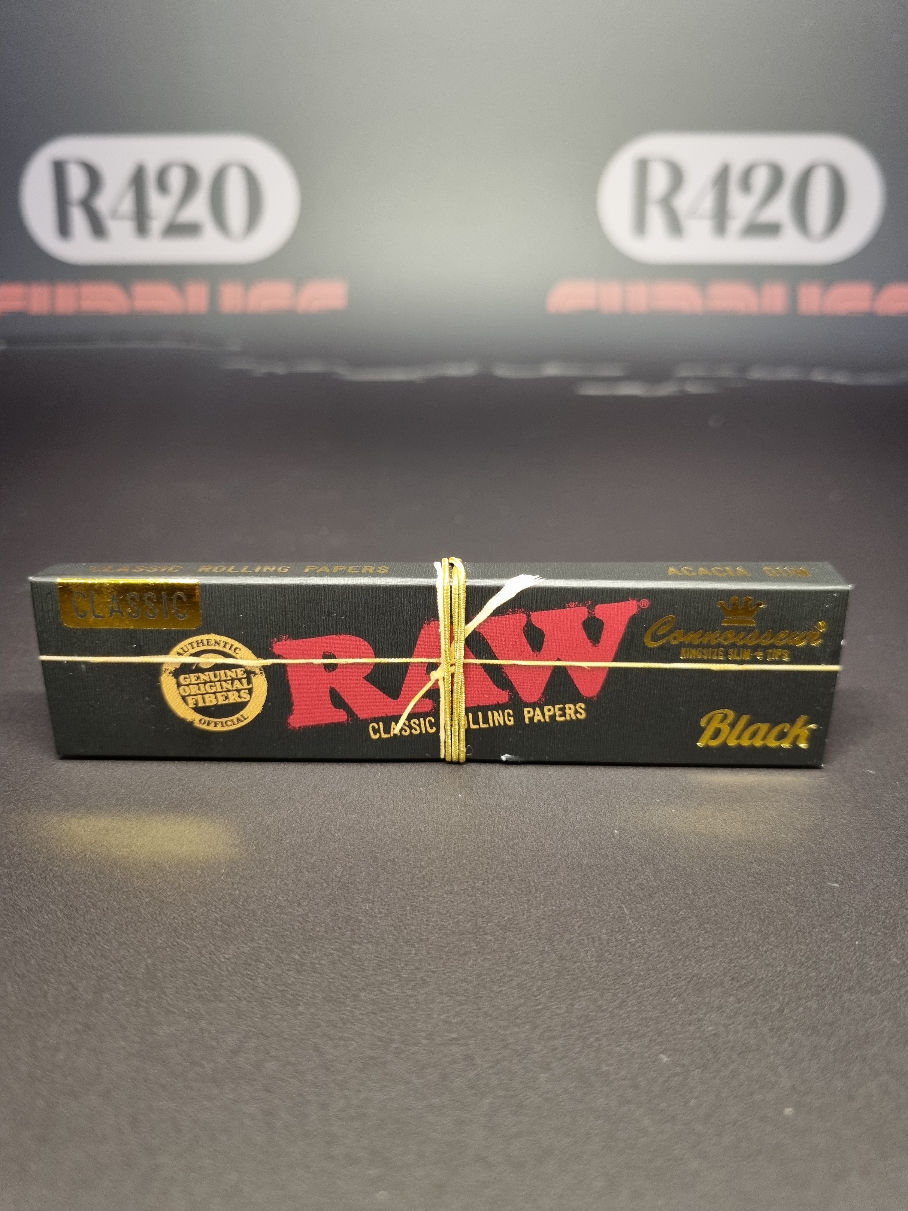 RAW Black Connoisseur - Kingsize Slim (skins + tips)p