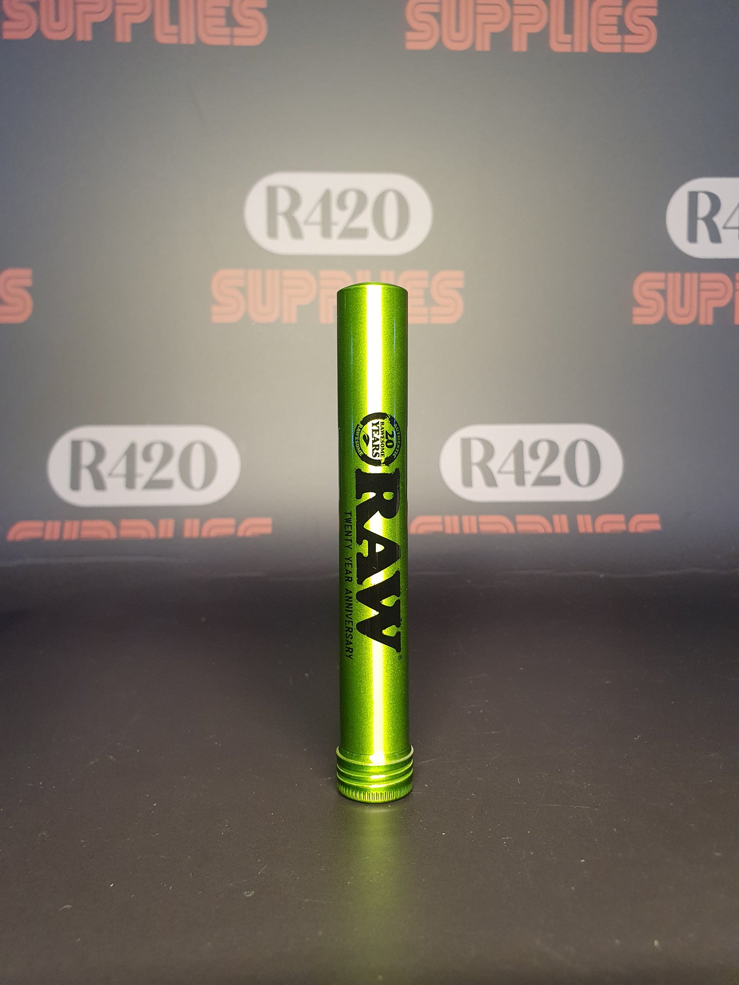 RAW Metal Storage Tube - 20th Anniversary - Green