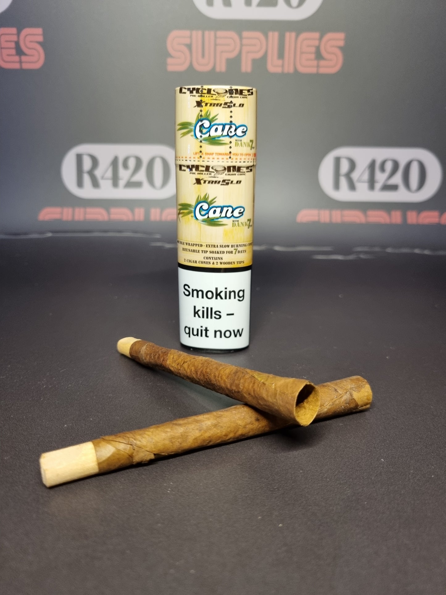 Cyclones Hemp Cones - Slow Burning - 2 Pack - Cane,