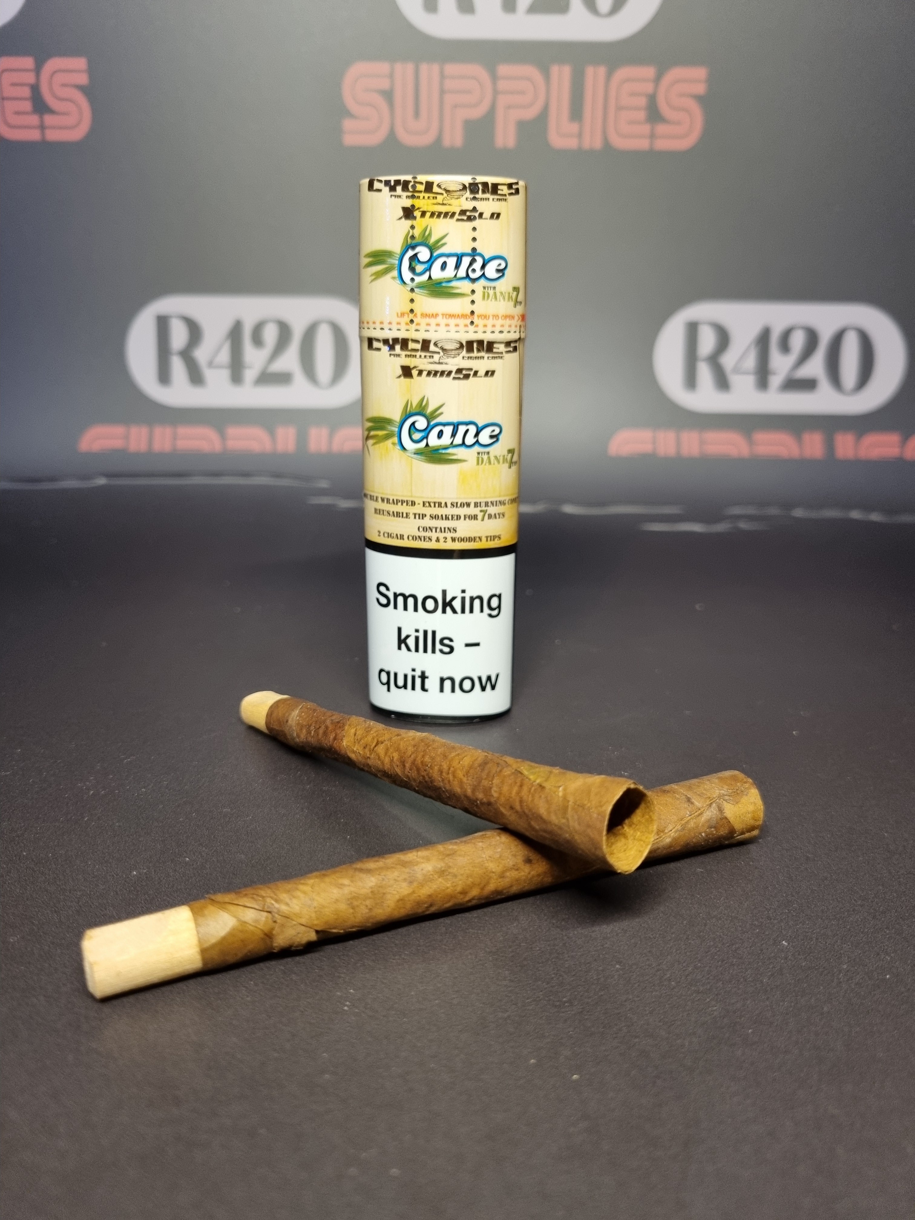 Cyclones Hemp Cones - Slow Burning - 2 Pack - Cane,