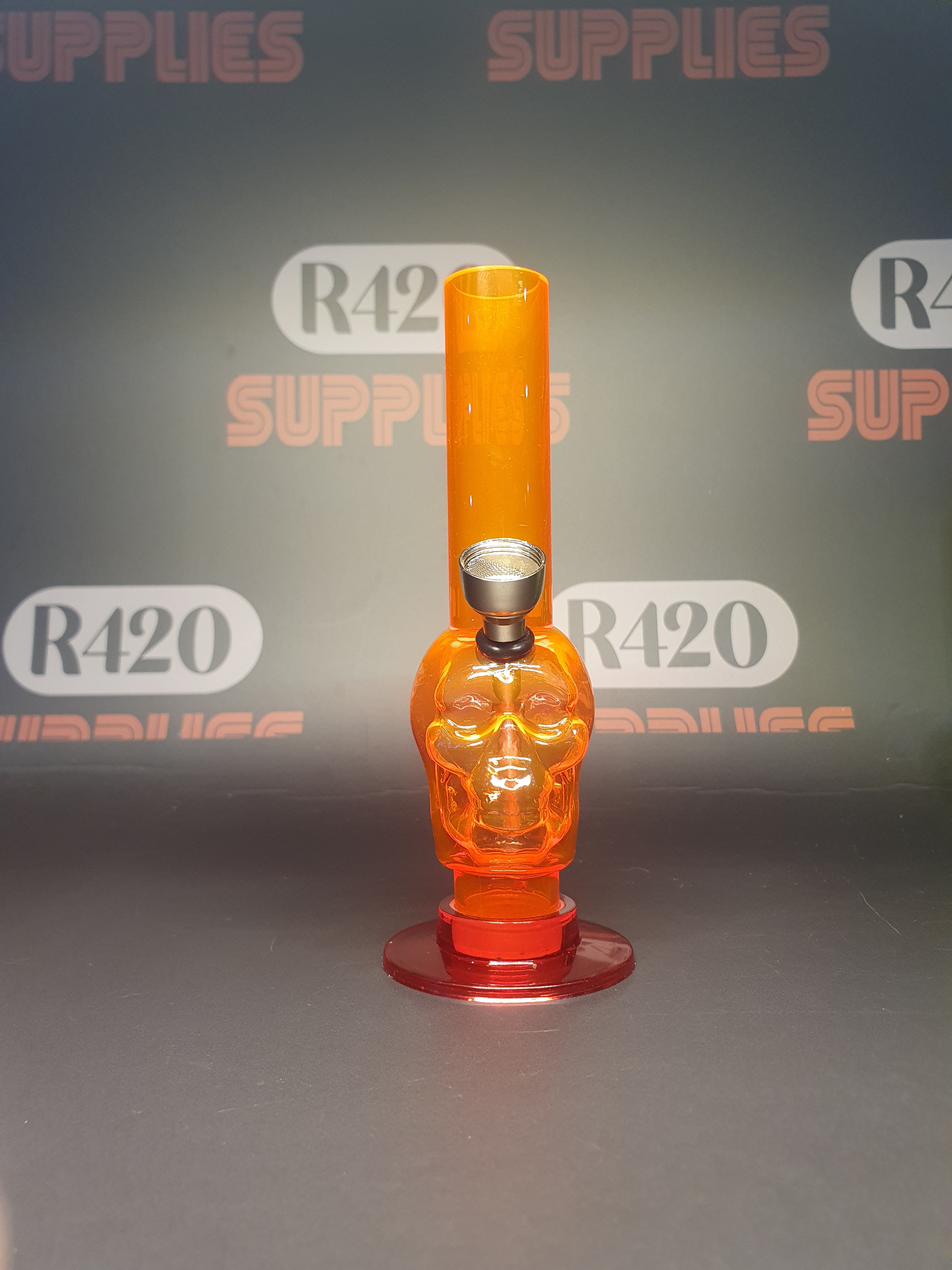 Plastic Mini Skull Bong - Mixed Colours