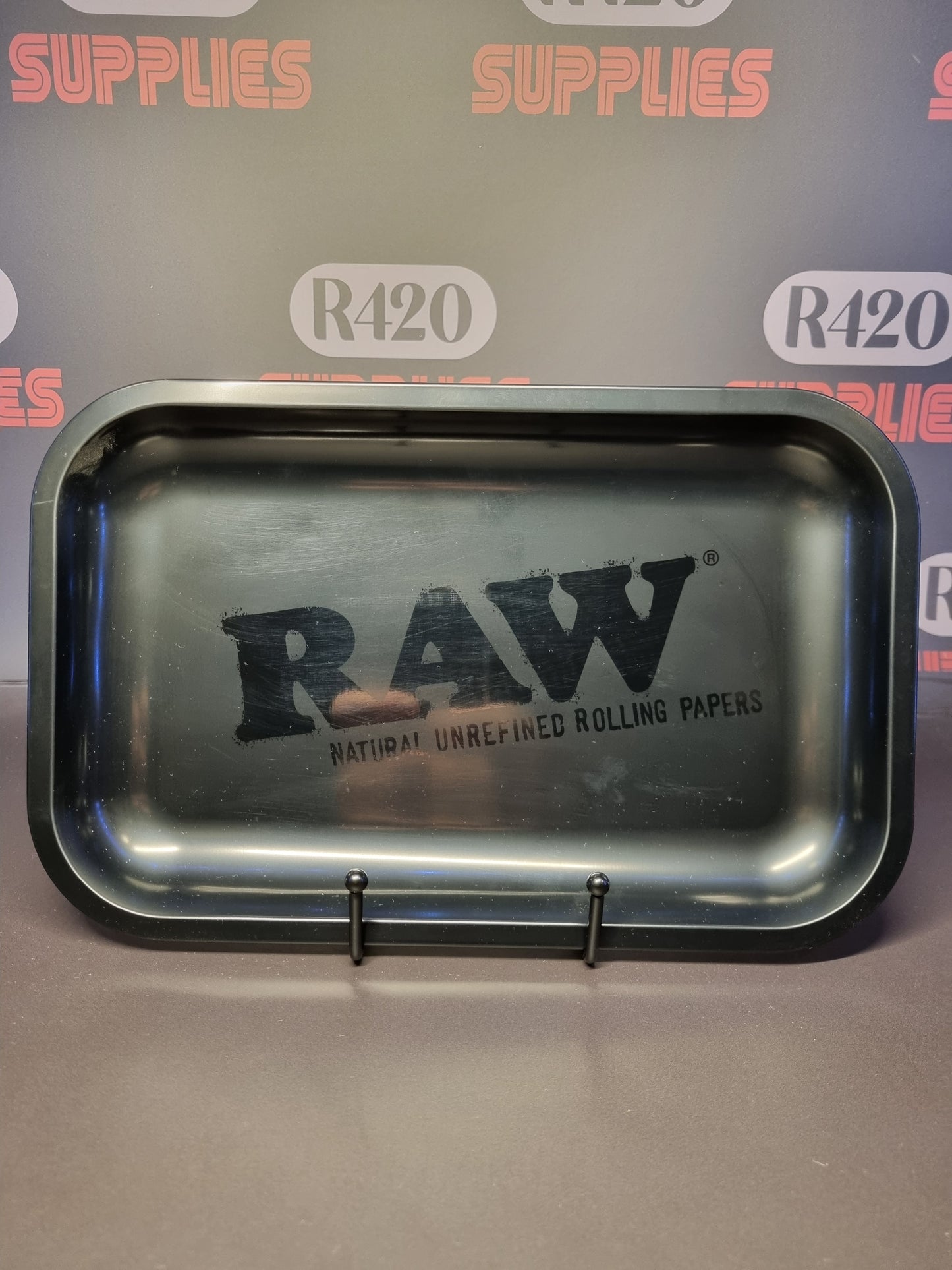 RAW Black Gold "Murder'd" Rolling Tray - Smalll