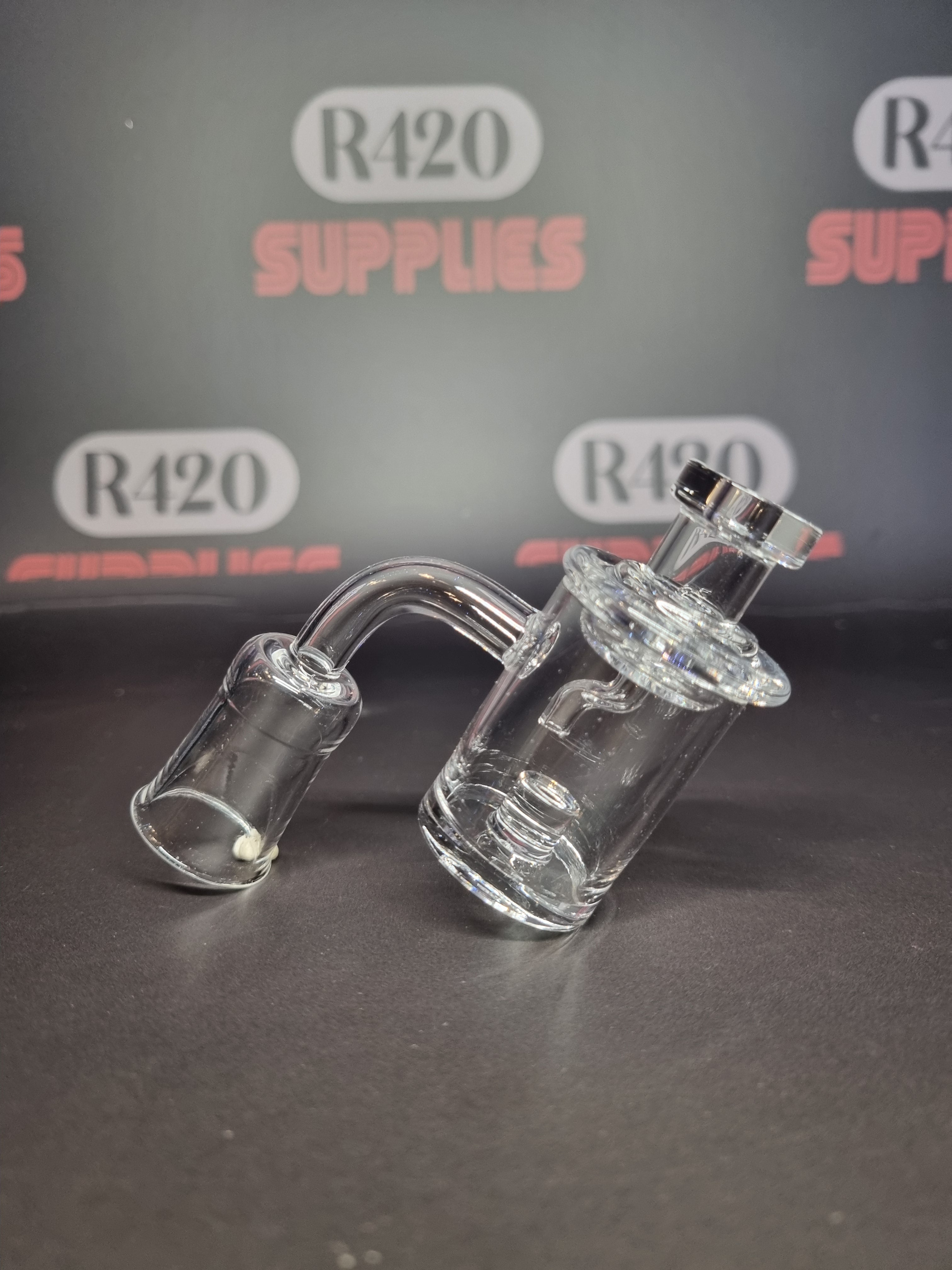 XL Quartz Banger - 18mm / 90° Female Fitting + Carb Cap (Boxed)