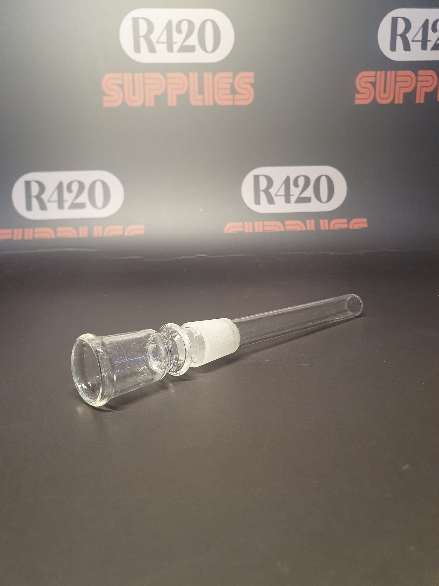 Glass Downstem with Bowl - 18mm - 100mm long