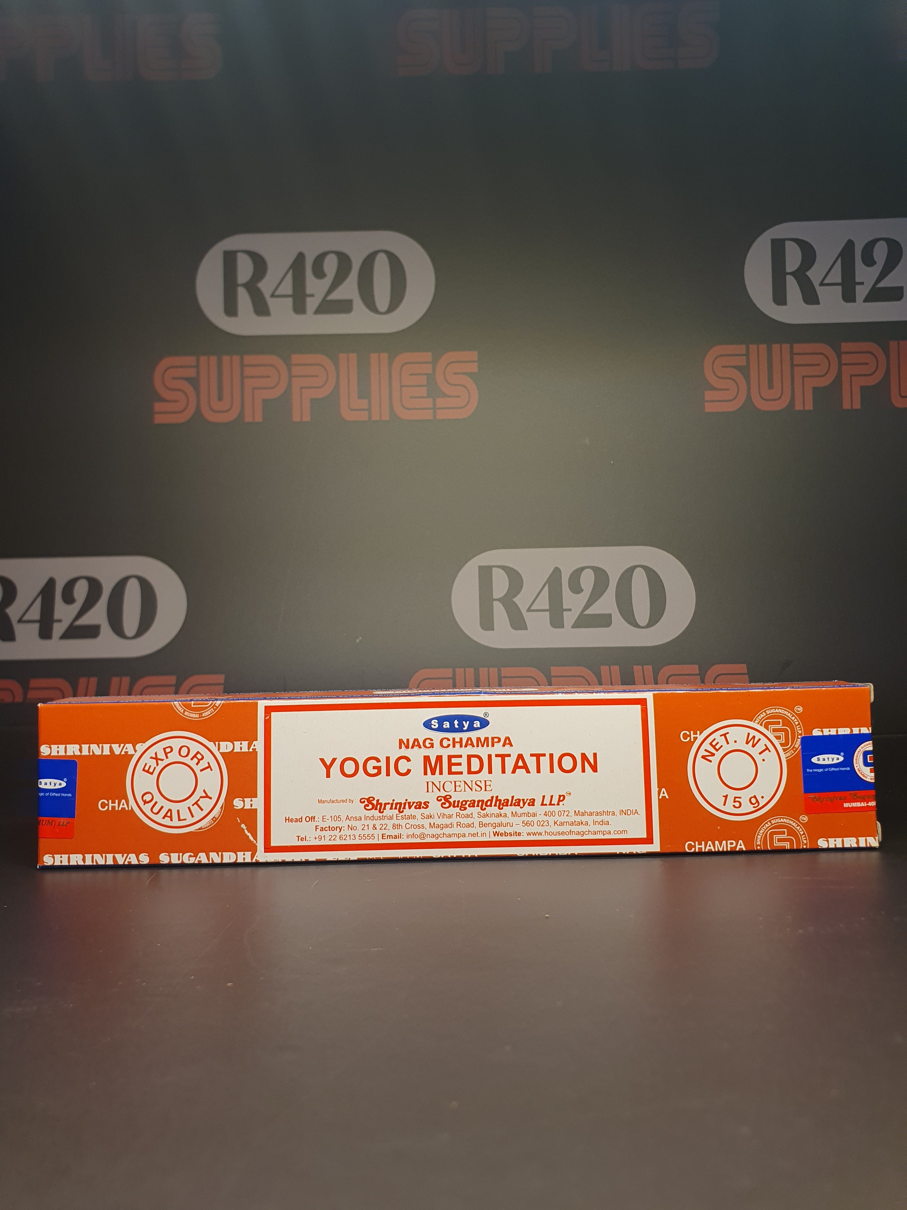 Satya Incense Sticks - Yogic Meditation