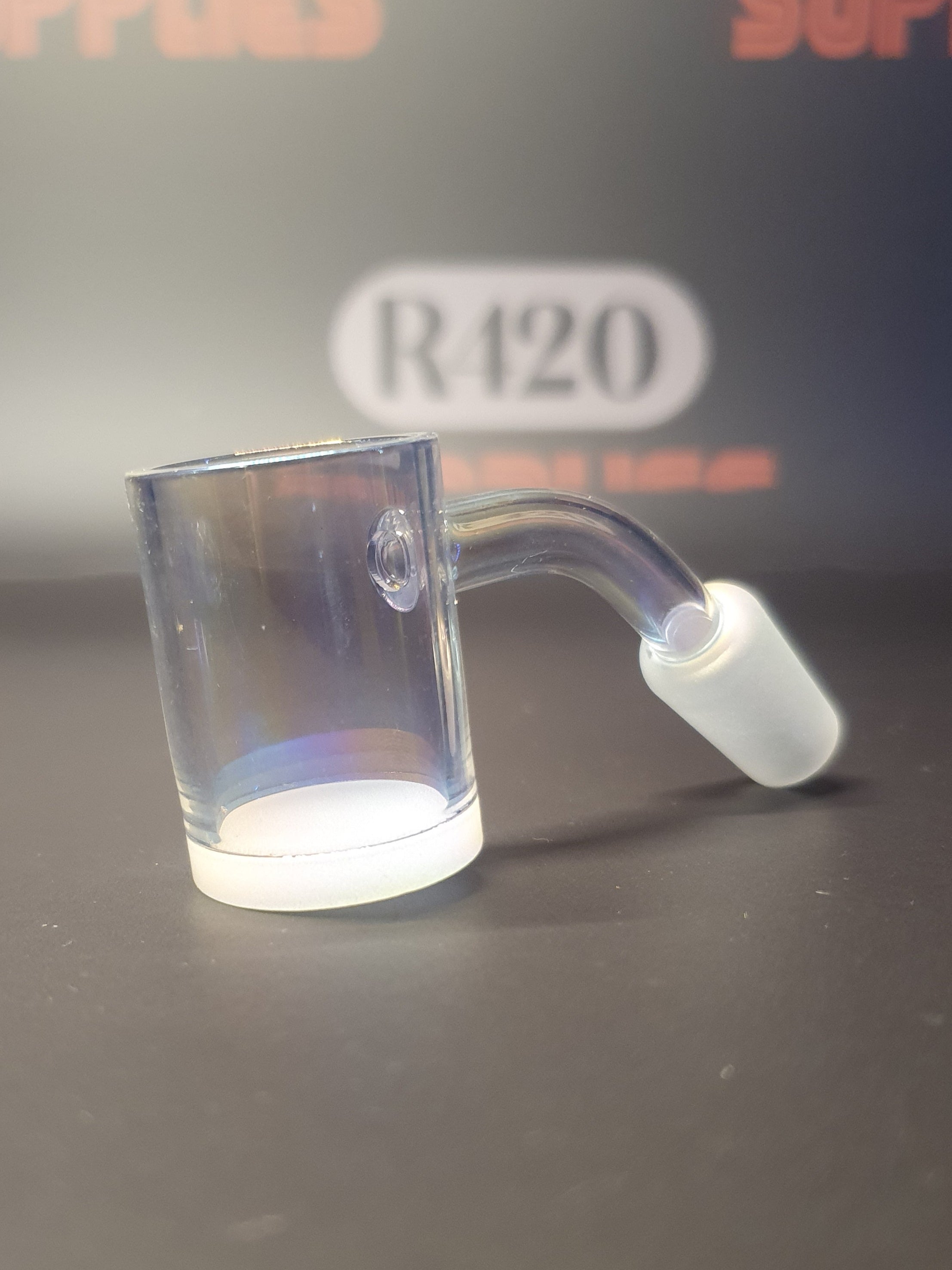 Quartz Banger - 14mm / 45° Male Fitting - Rainbow Effect