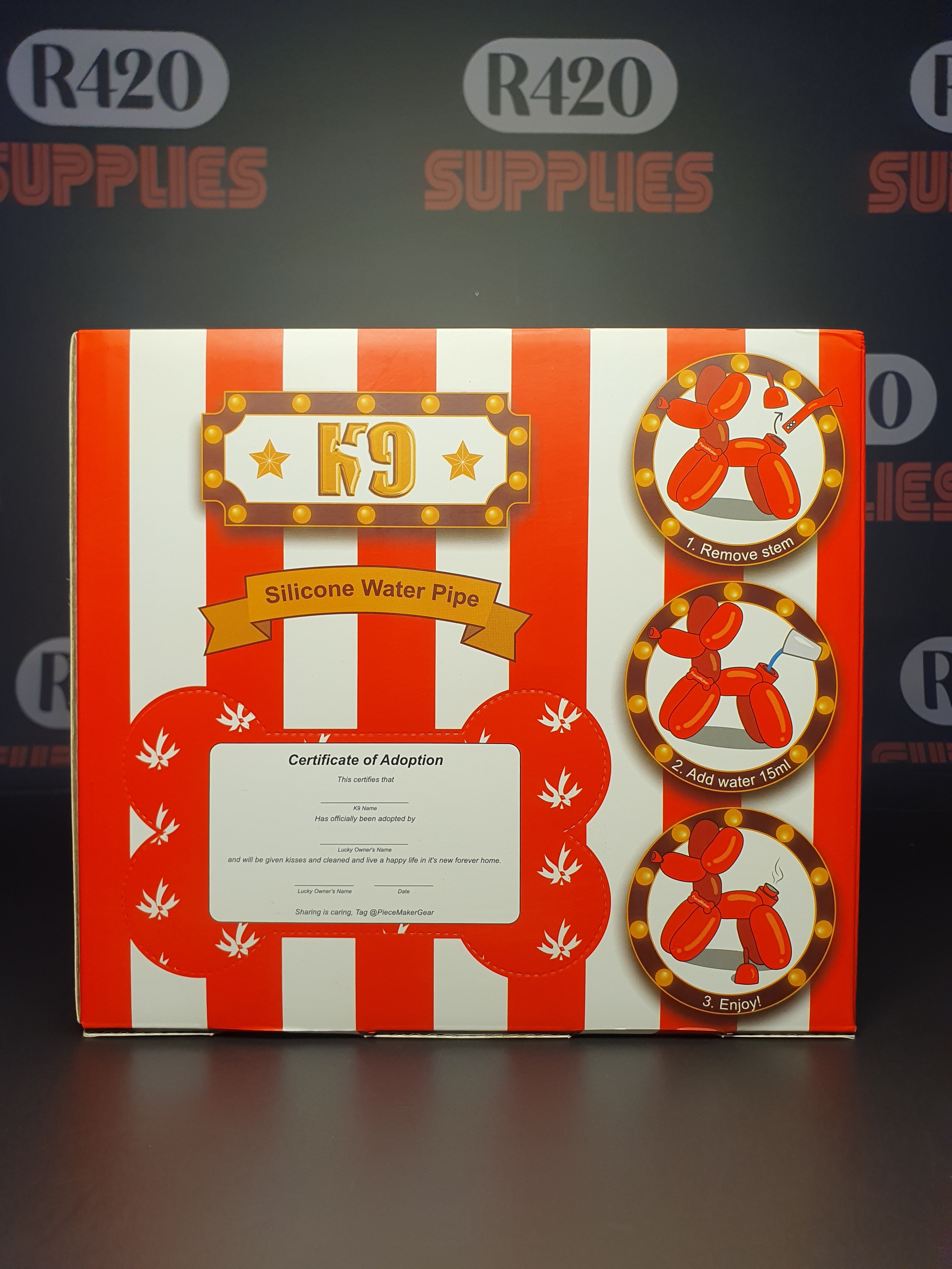 PieceMaker "K9" Silicone Water Pipe - Yellow