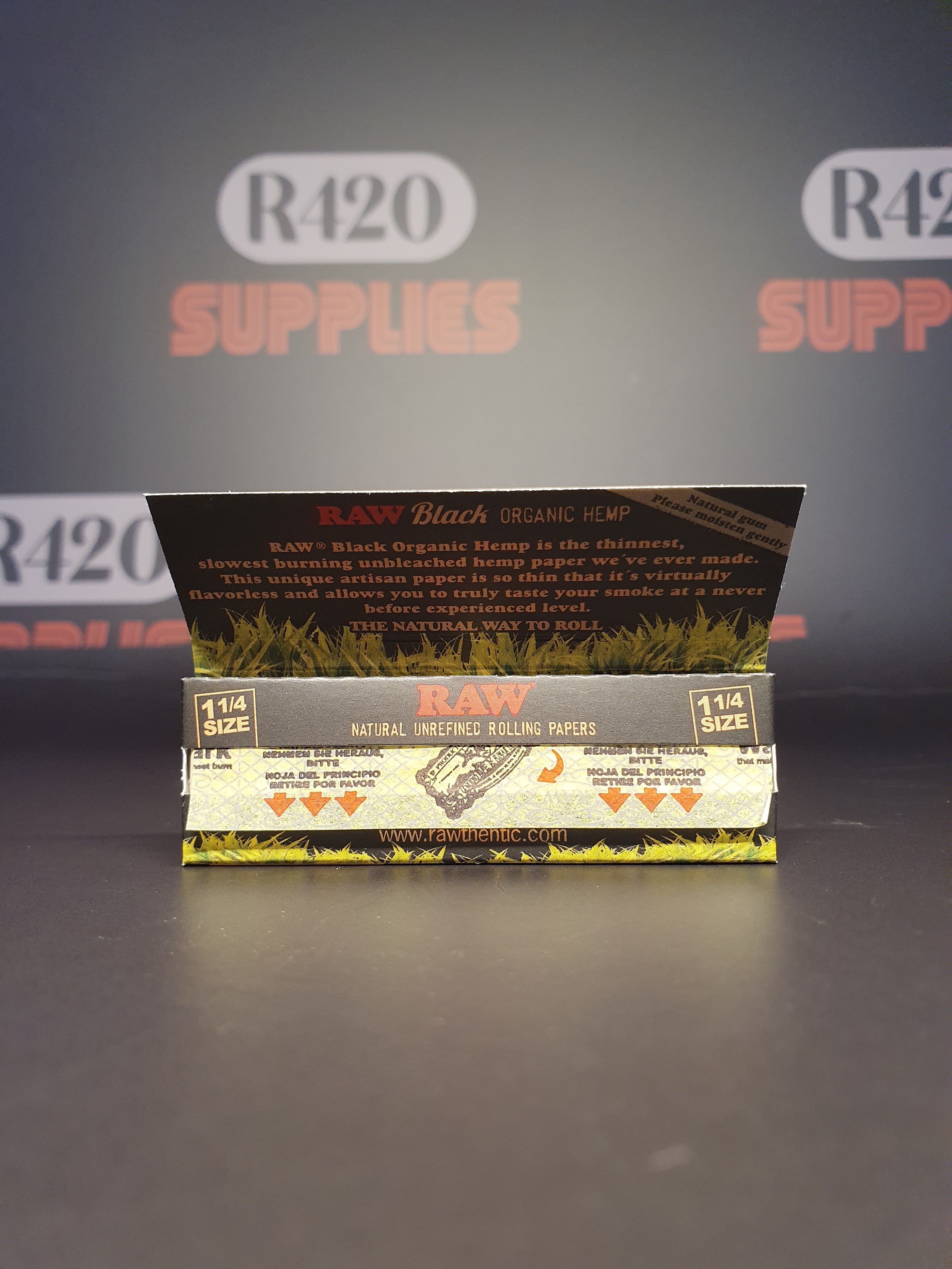 RAW Black Organic 1 1/4