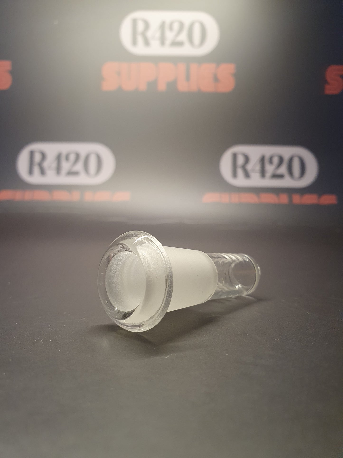 Glazen downstem-diffusor - 18 mm buitenzijde 14 mm binnenverbinding 30 mm