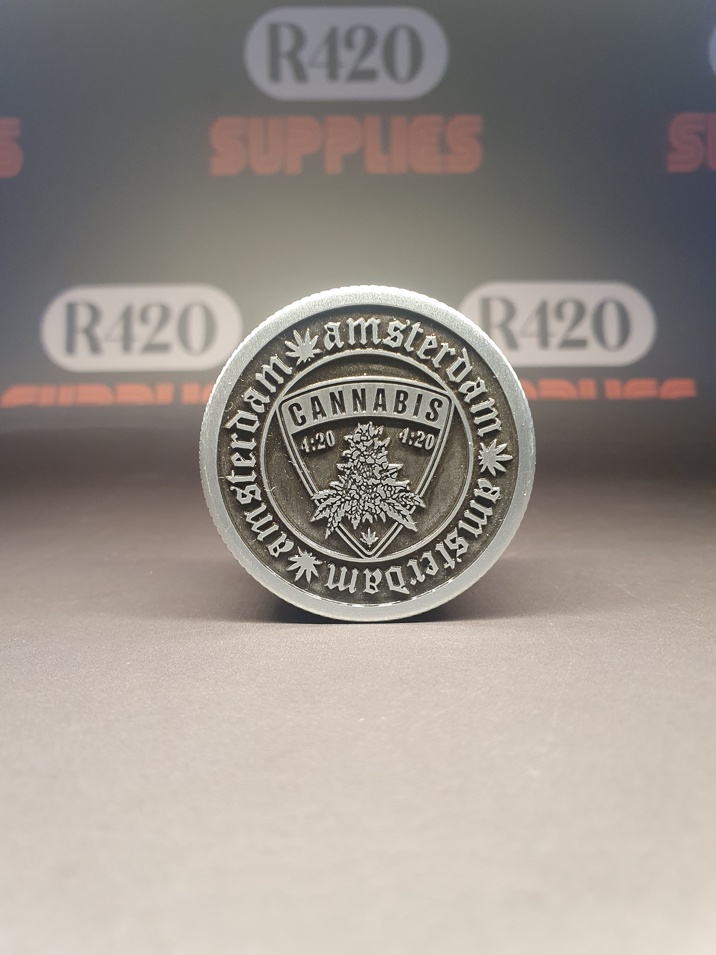 Amsterdam Green - 3 Piece Metal Grinder - 50mm - 3 Partl