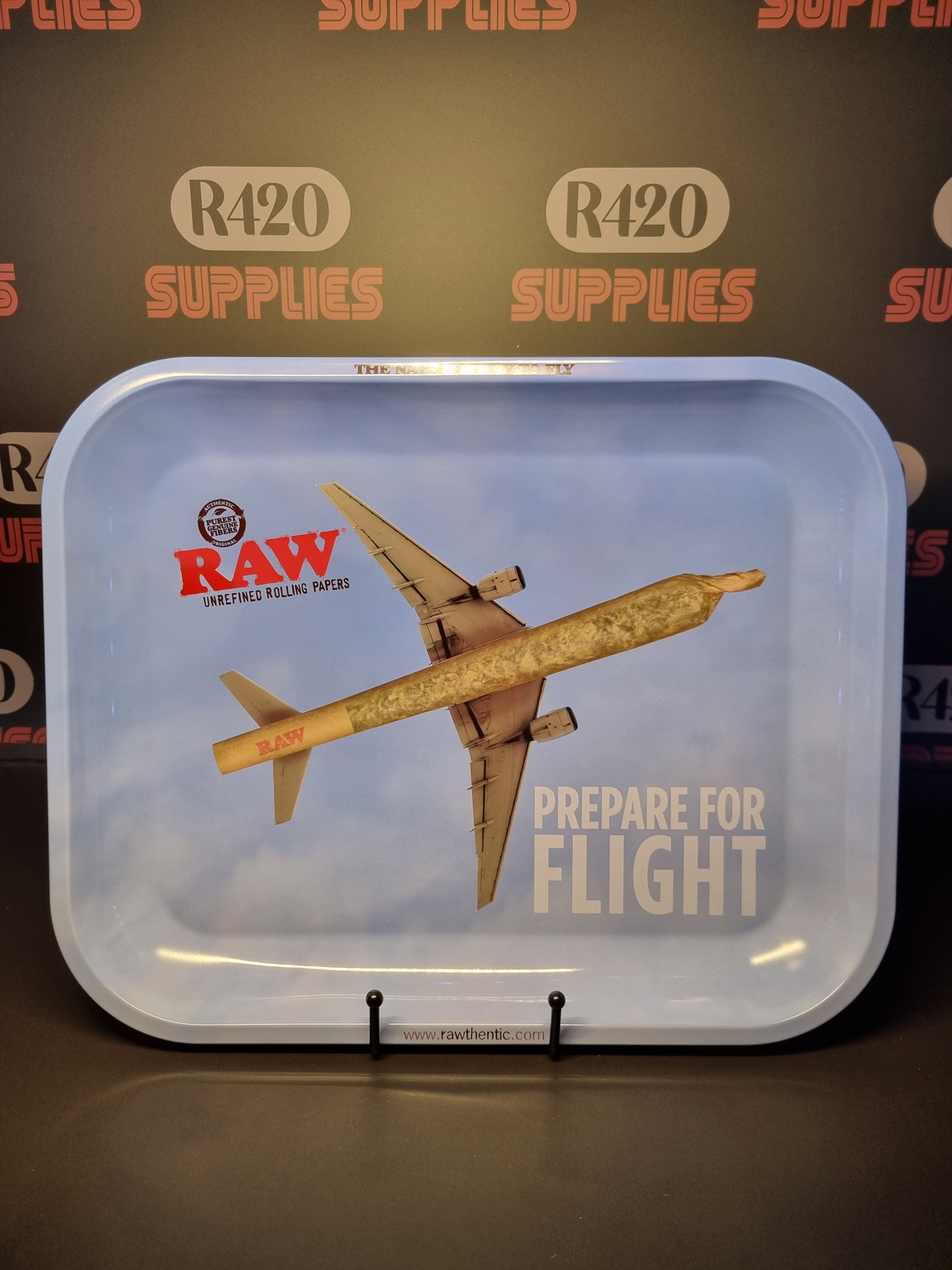 RAW Metal Rolling Tray - Prepare for Flight- Large