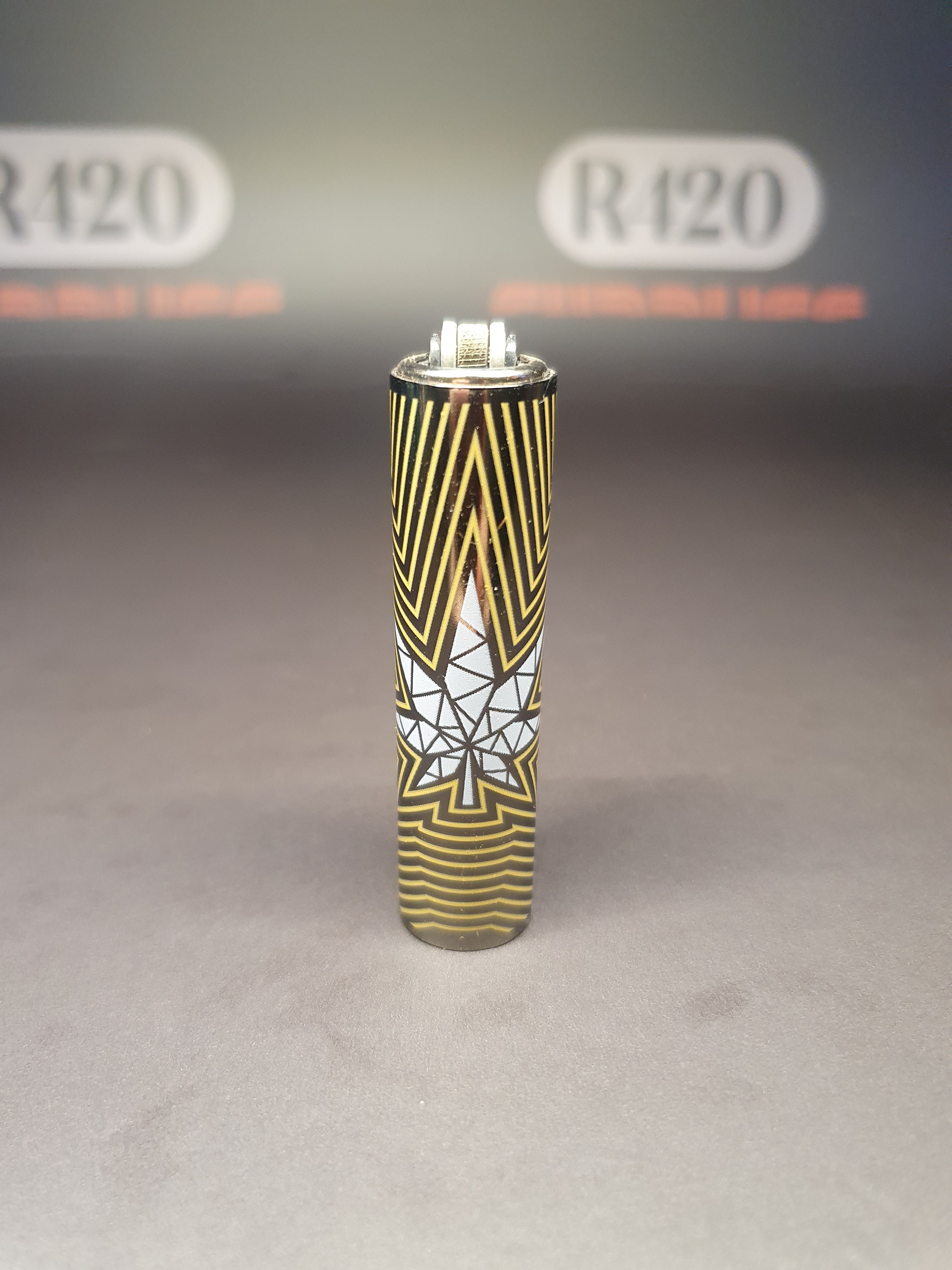 Mini Clipper Lighter With Metal Outer Sleeve - Minimal Weed