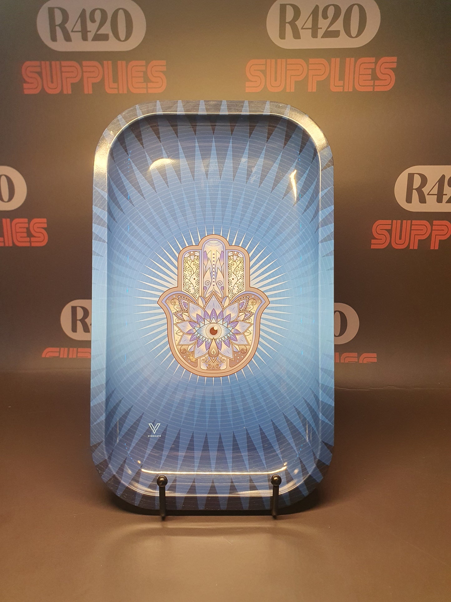 Hand of Fatima - Small Metal Rolling Tray