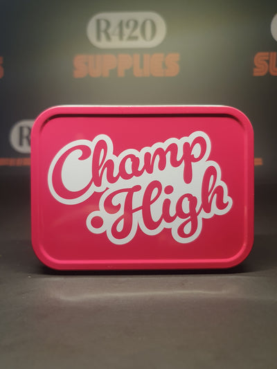 Champ High Metal Storage Tins - Pink