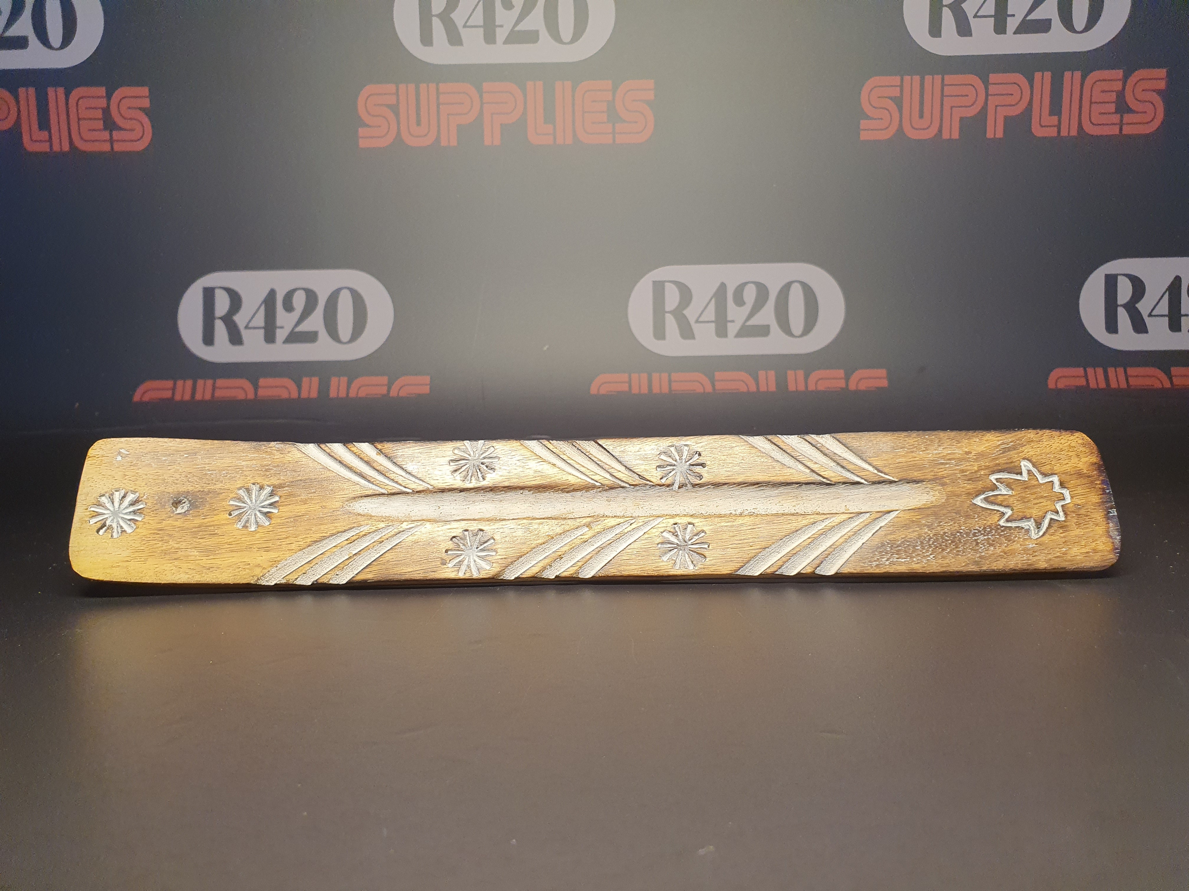 Flat Wooden Incense Burner