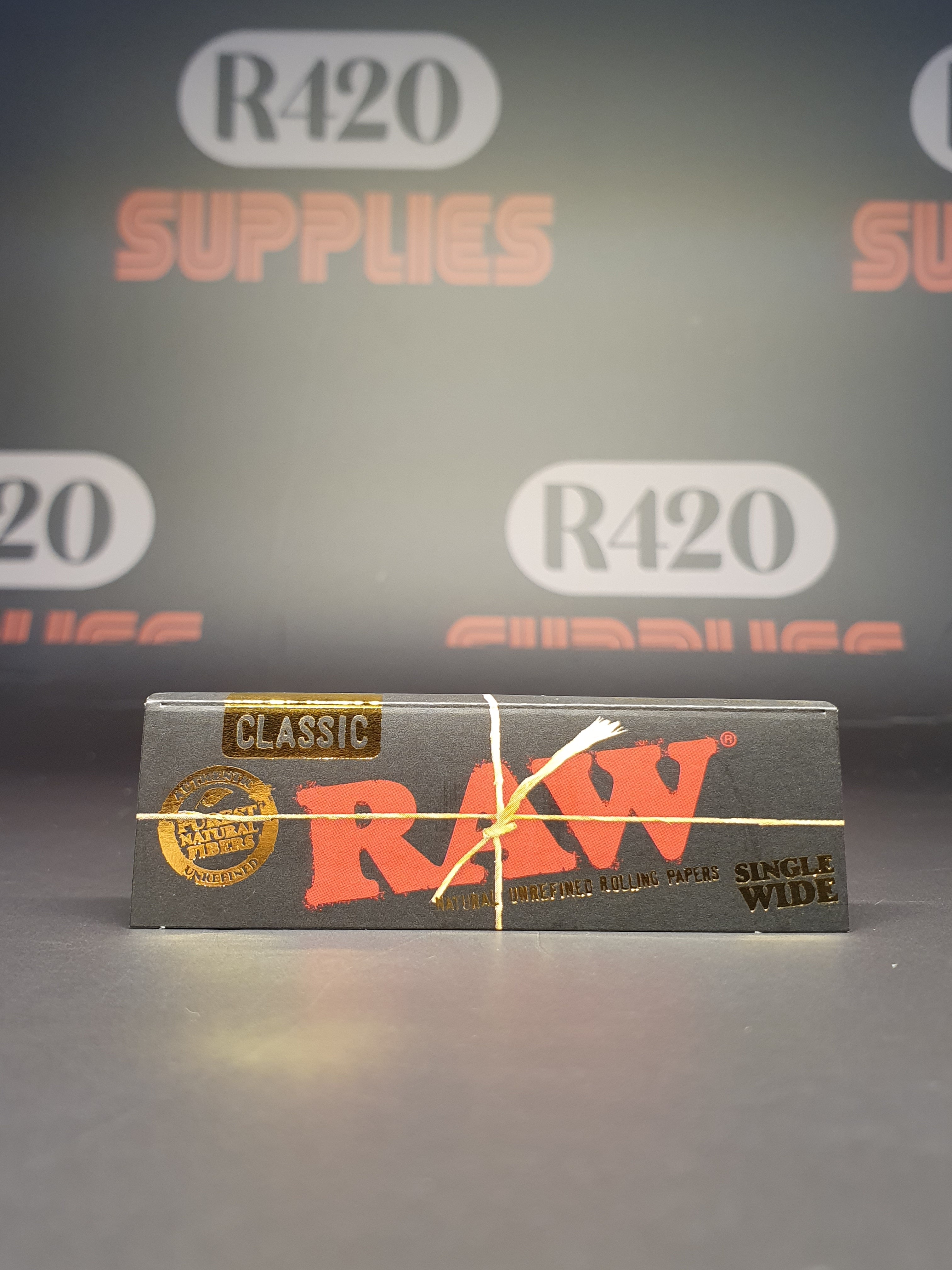 RAW Black Single Wide - Single Window - 50 Leaves