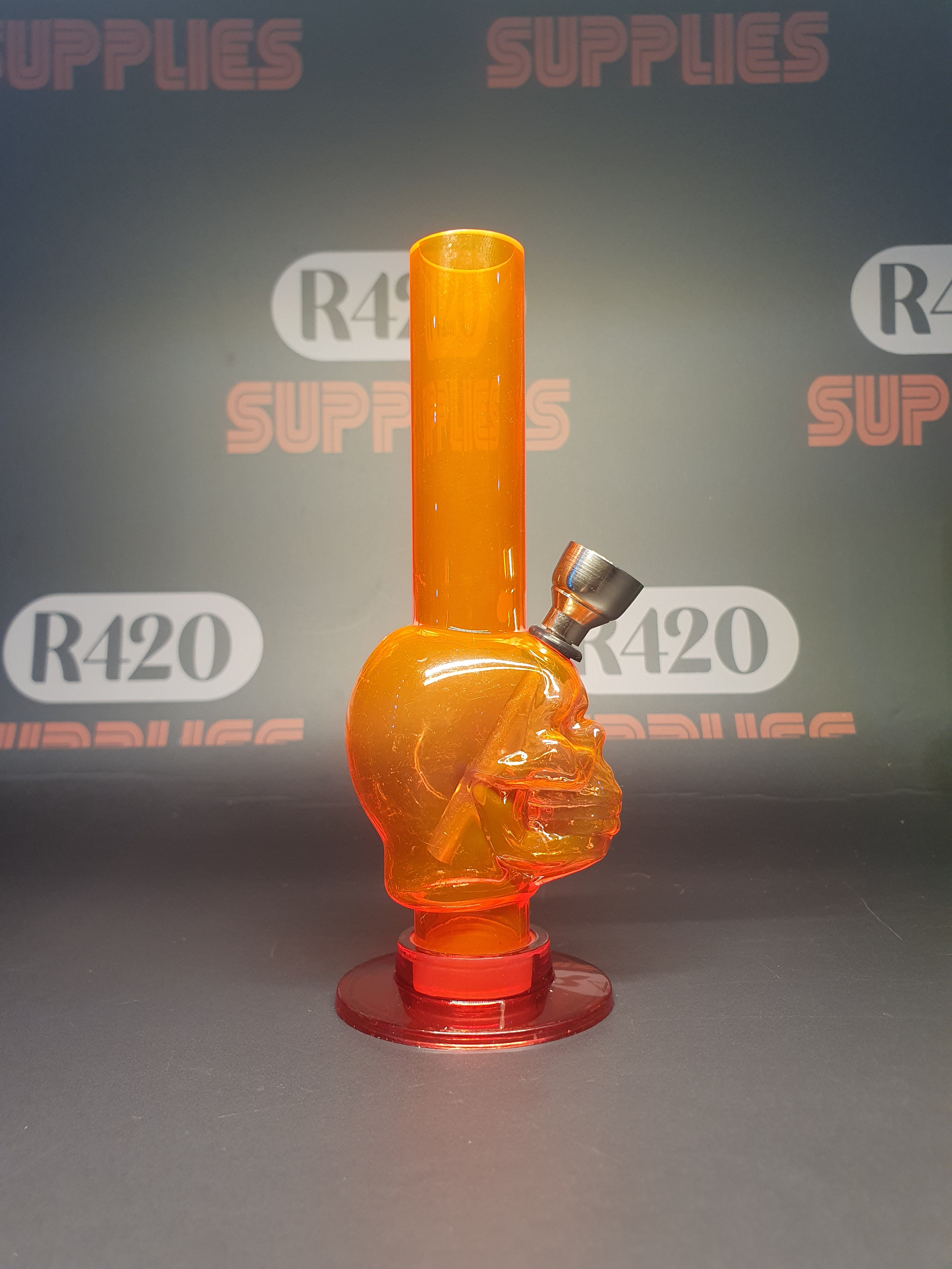 Plastic Mini Skull Bong - Mixed Colours