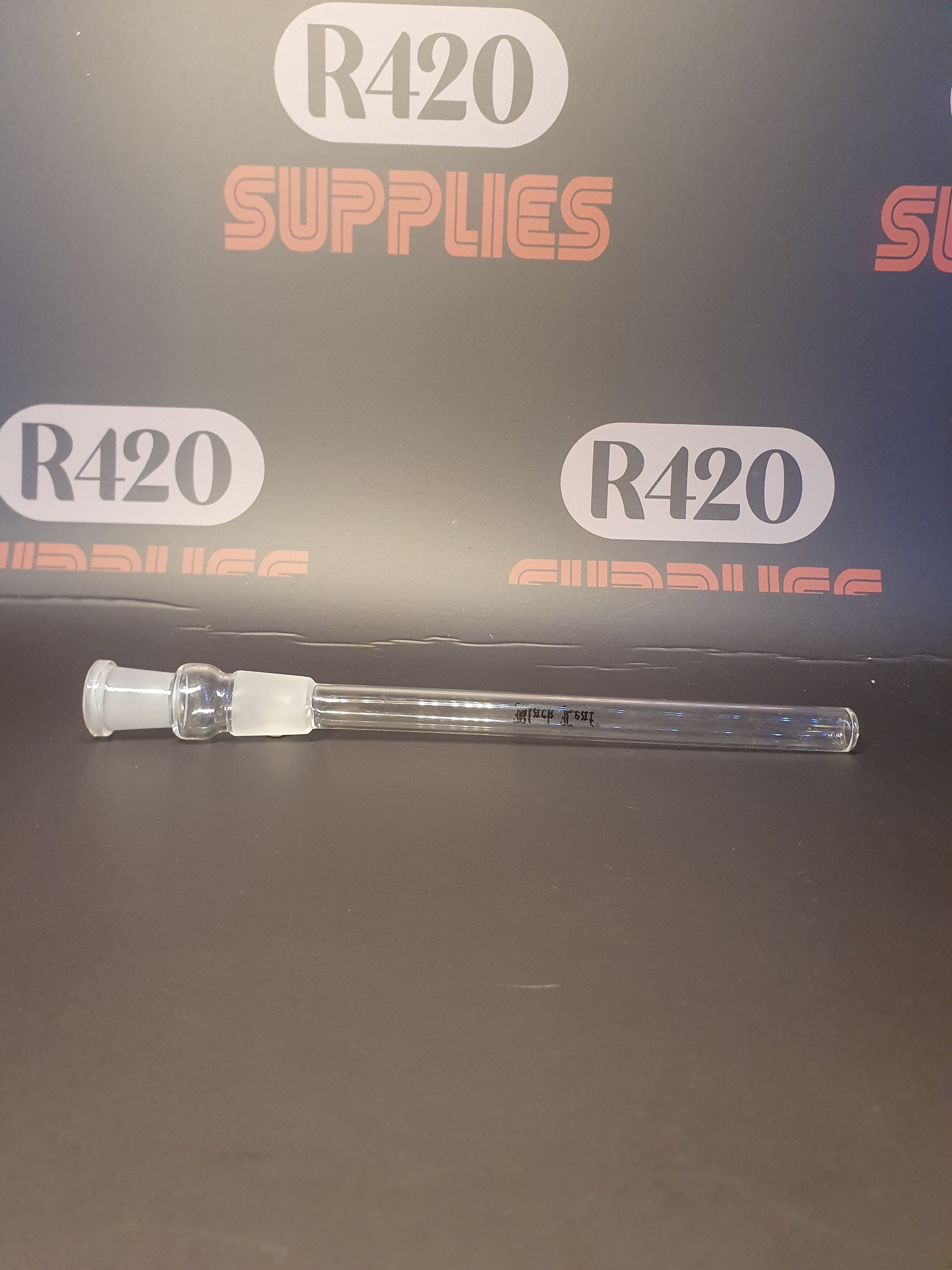 Glass Downstem - 18mm Outer 14mm Inner Joint - 160mm Long