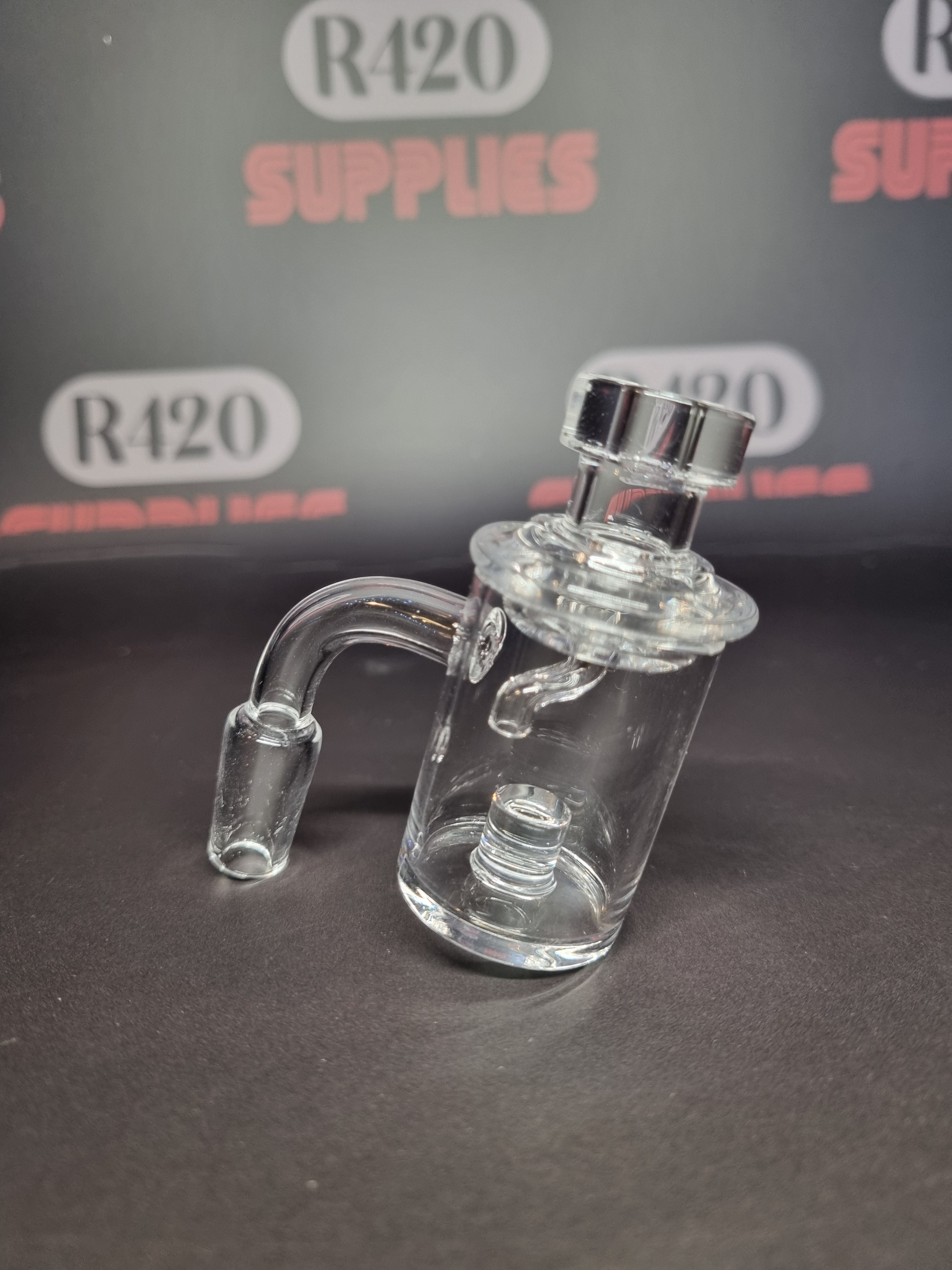 XL Quartz Banger - 14mm / 90° Male Fitting + Carb Cap (Boxed)